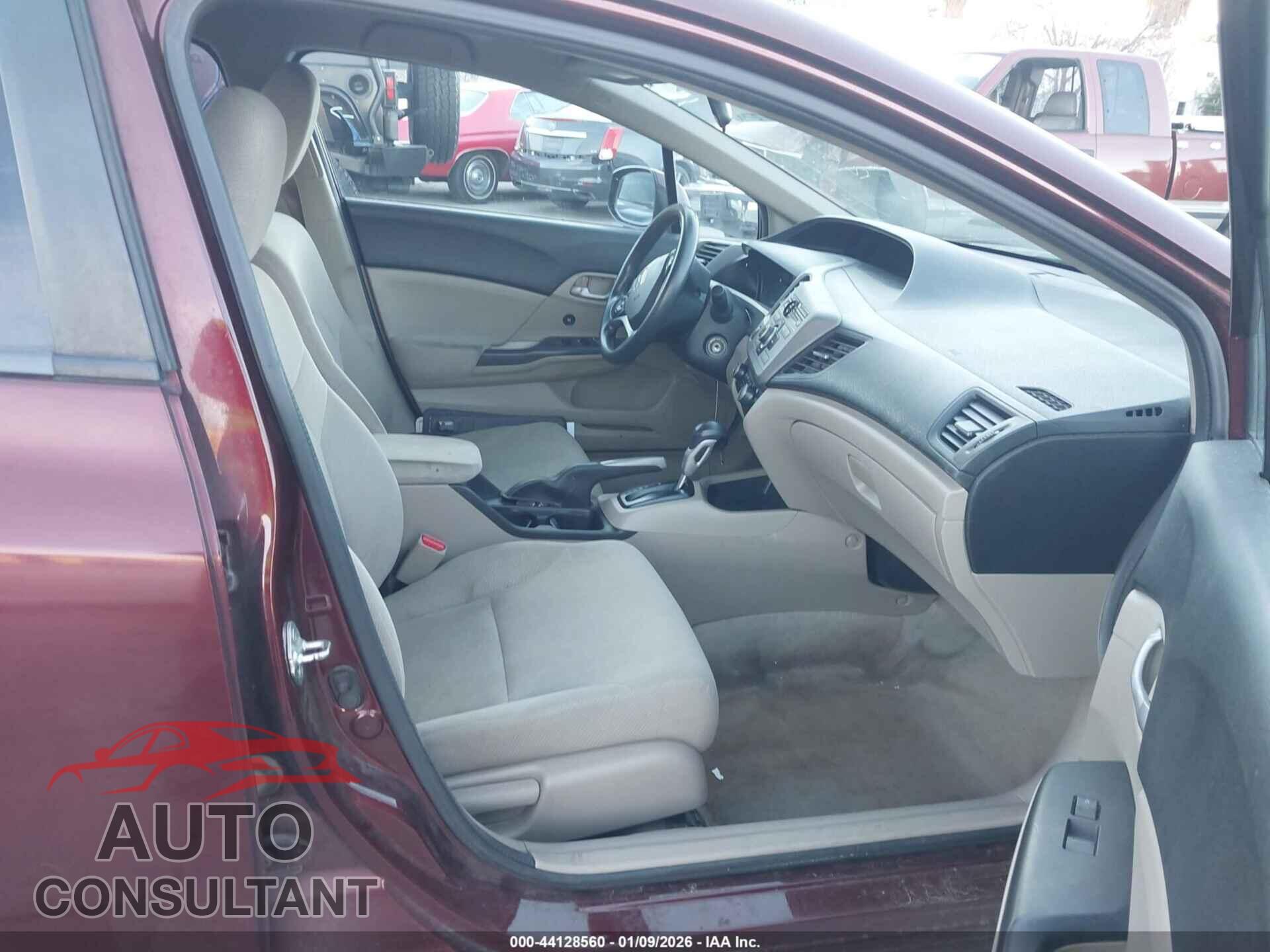 HONDA CIVIC 2012 - 19XFB2F55CE357284