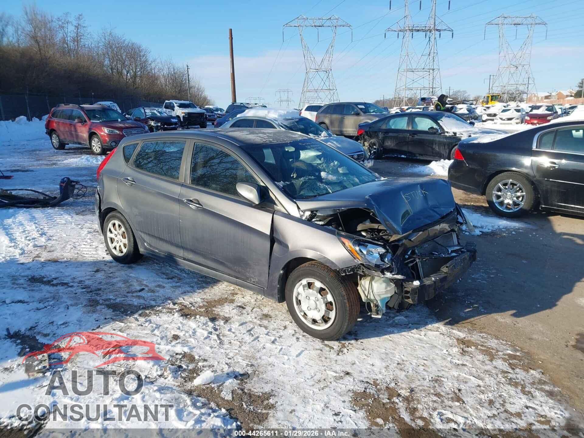 HYUNDAI ACCENT 2012 - KMHCT5AE7CU017351