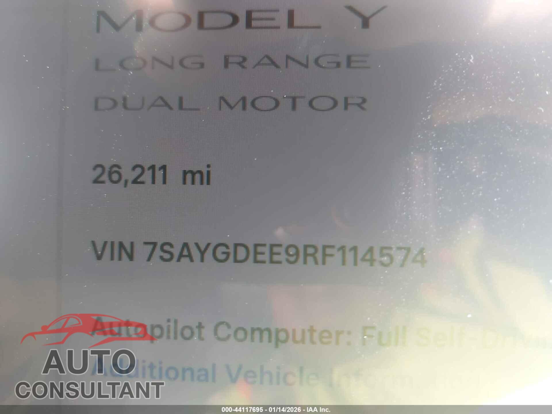 TESLA MODEL Y 2024 - 7SAYGDEE9RF114574