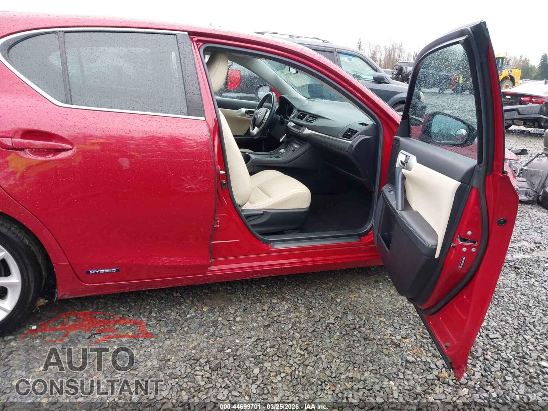 LEXUS CT 200H 2013 - JTHKD5BH3D2172030
