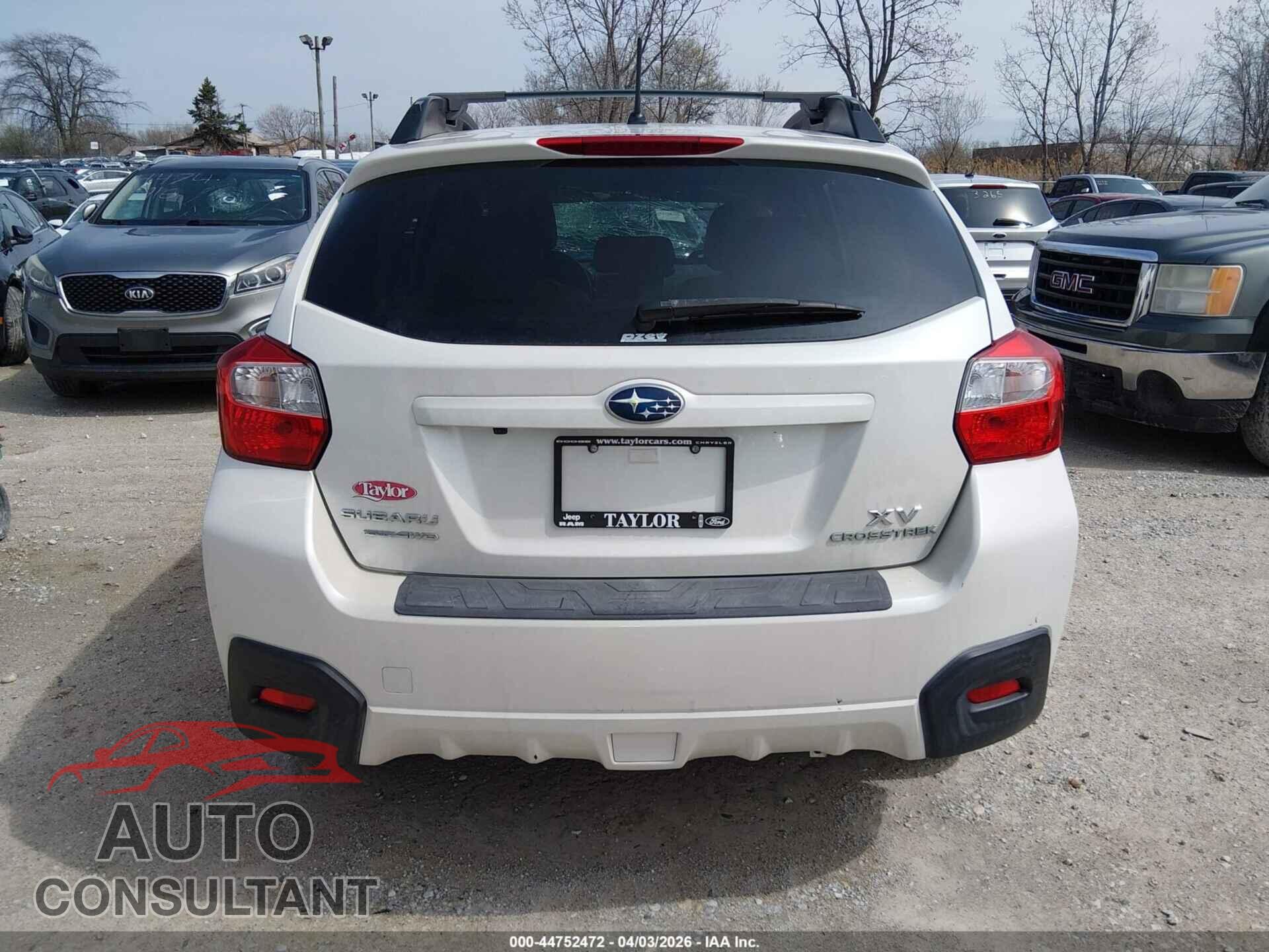 SUBARU XV CROSSTREK 2014 - JF2GPAGC4E8255308
