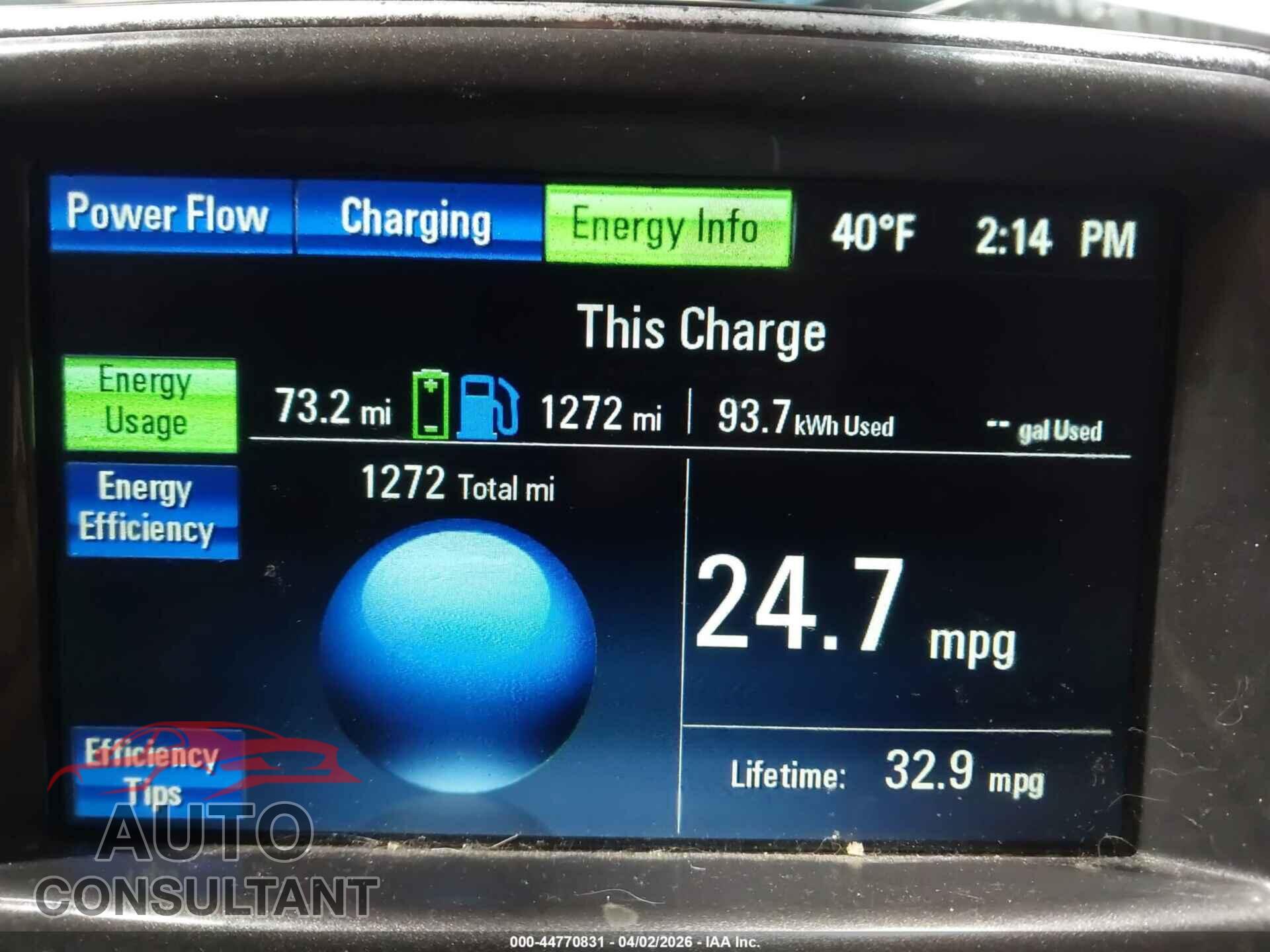 CHEVROLET VOLT 2015 - 1G1RA6E49FU109618