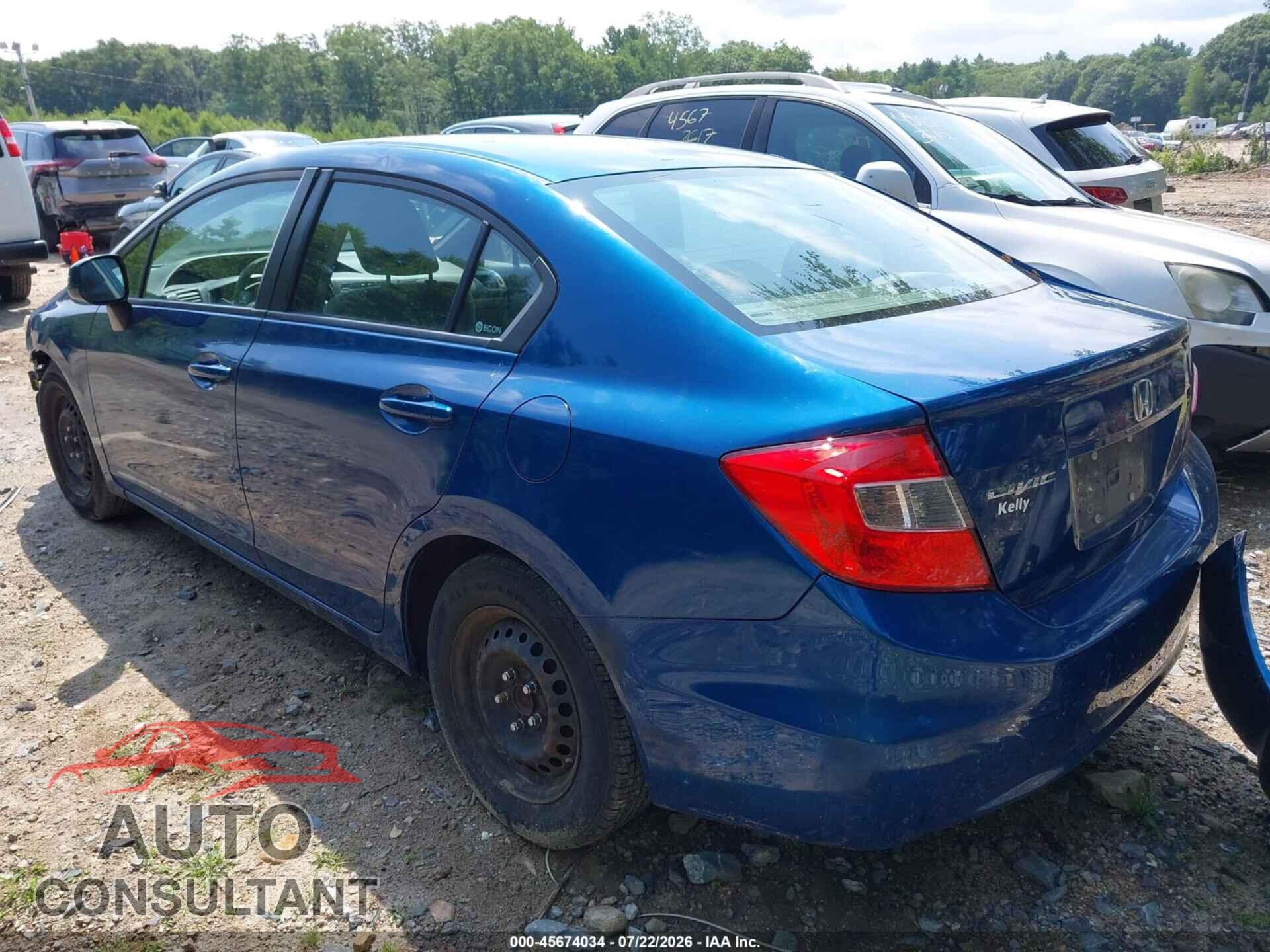 HONDA CIVIC 2012 - 2HGFB2F54CH578977