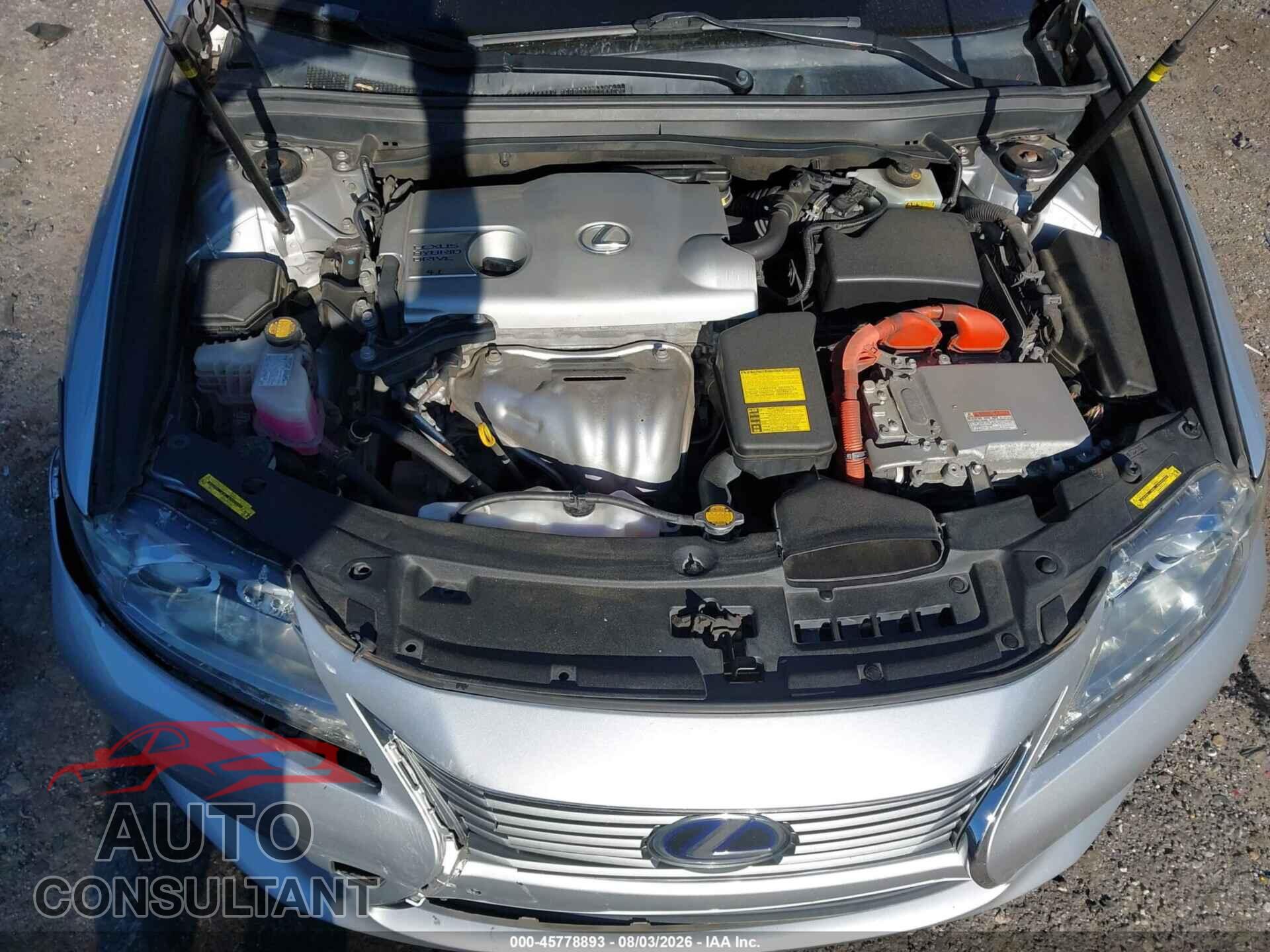 LEXUS ES 300H 2013 - JTHBW1GG2D2026673