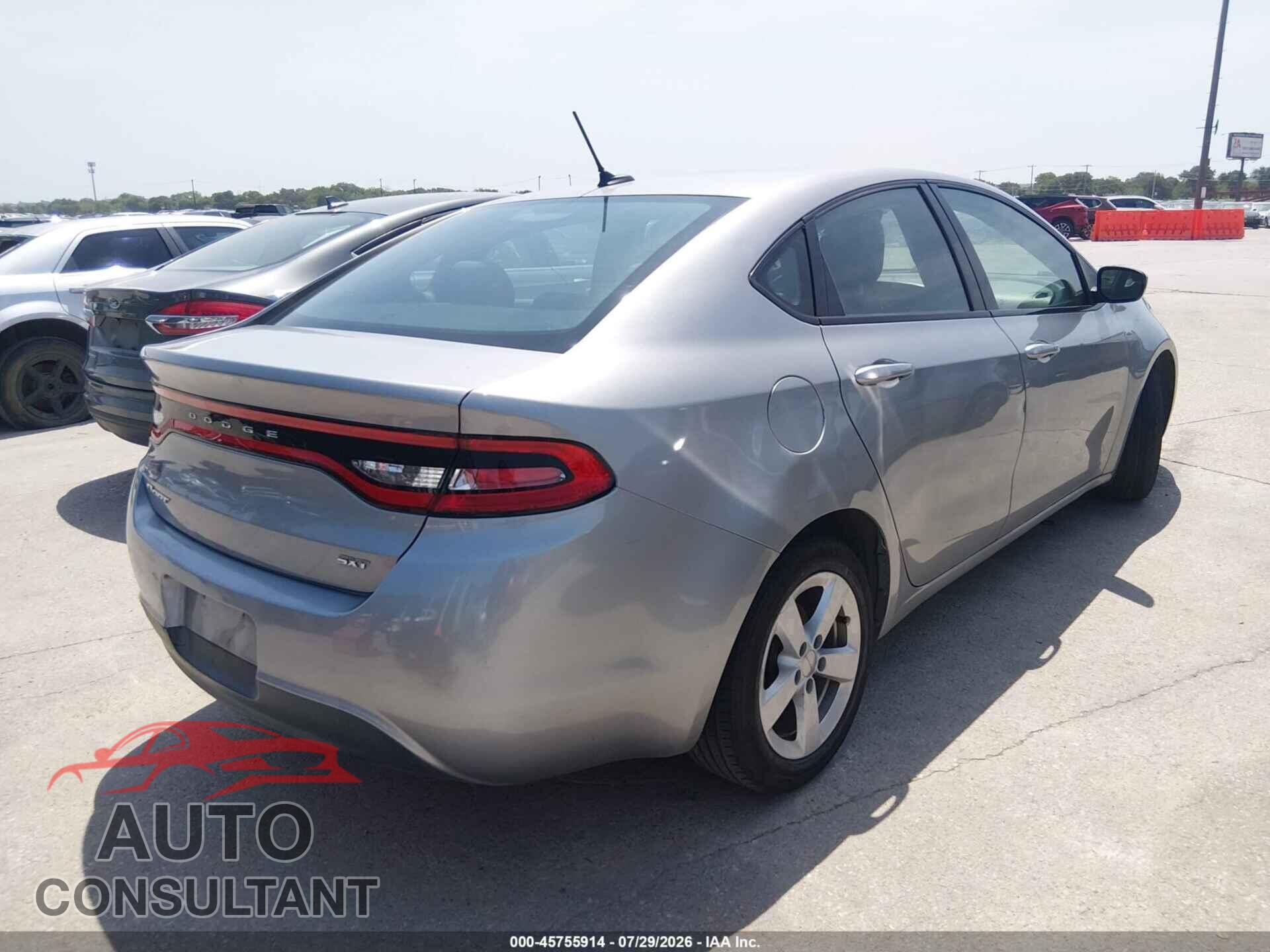 DODGE DART 2015 - 1C3CDFBB4FD319930