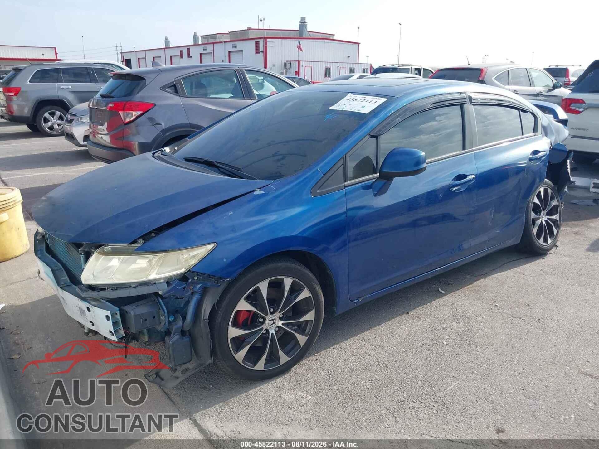 HONDA CIVIC 2013 - 2HGFB6E50DH706335