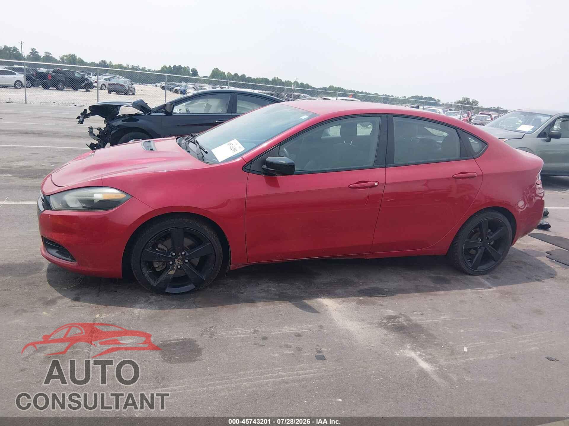 DODGE DART 2016 - 1C3CDFBB2GD644450