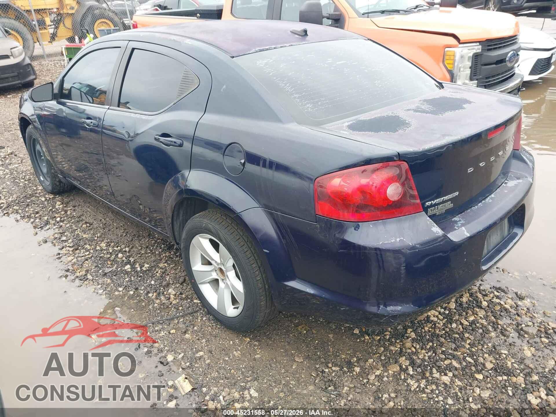 DODGE AVENGER 2013 - 1C3CDZAB7DN581242