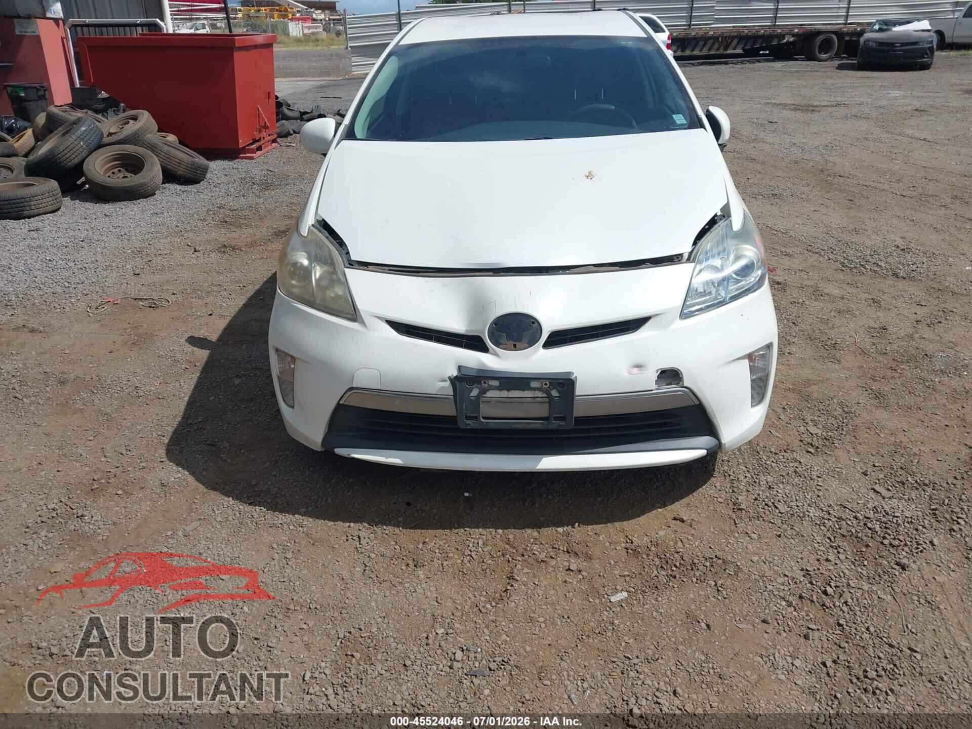 TOYOTA PRIUS PLUG-IN 2012 - JTDKN3DP9C3028966