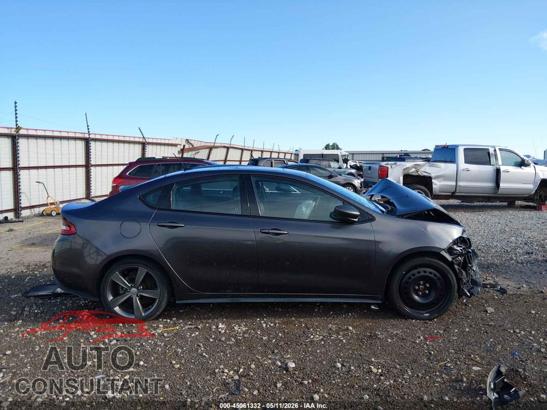 DODGE DART 2015 - 1C3CDFEB4FD310902