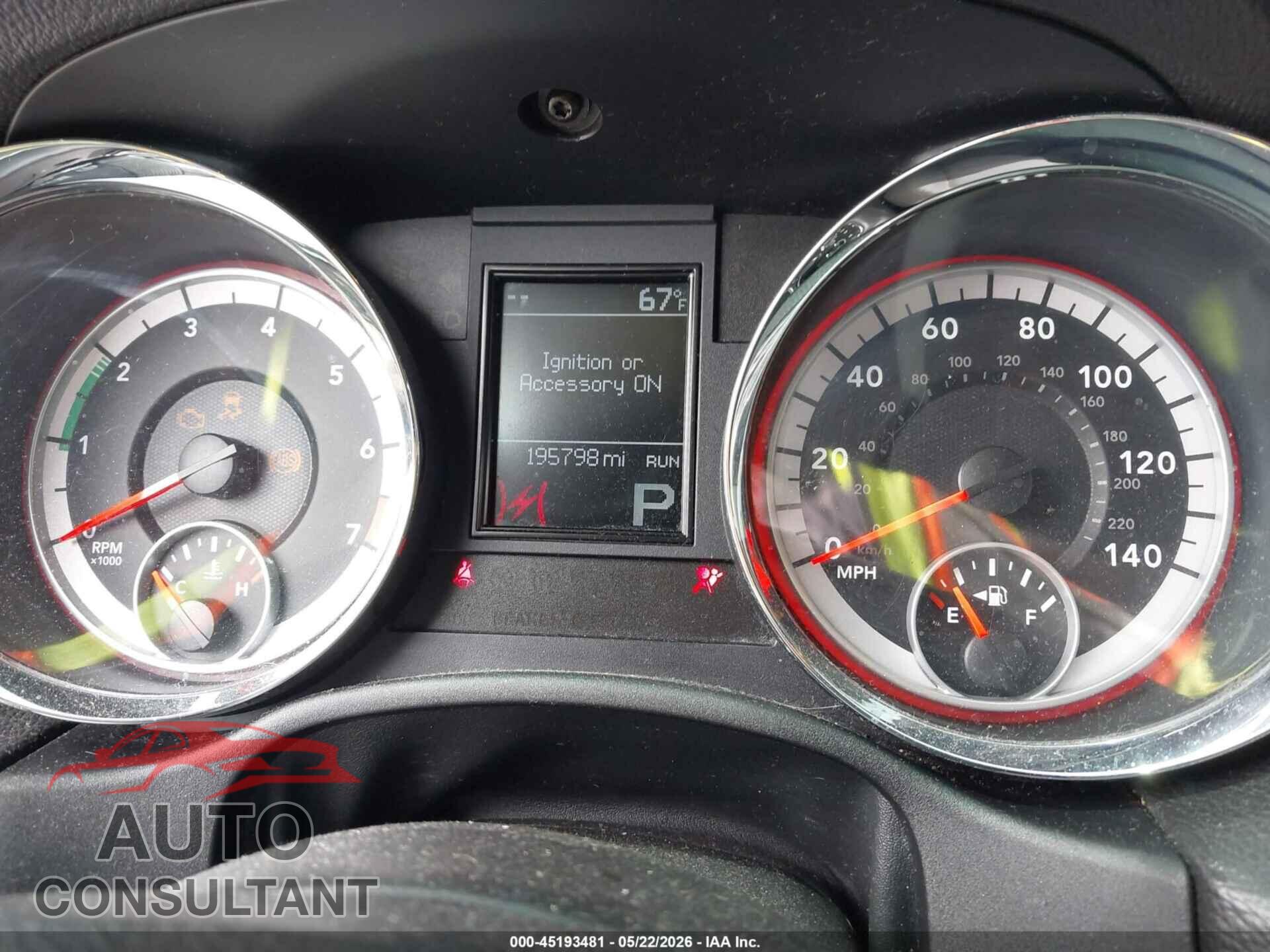 DODGE DURANGO 2011 - 1D4RE4GG2BC680121