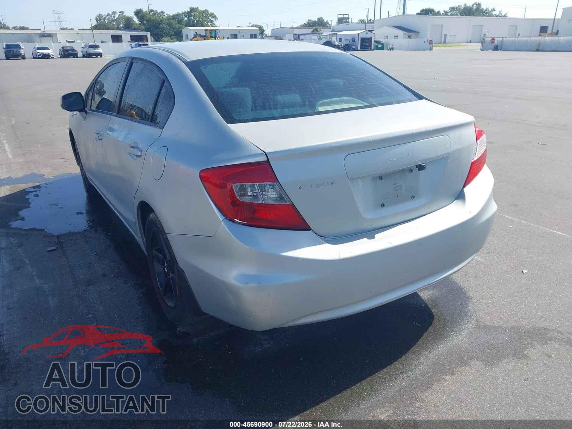 HONDA CIVIC 2012 - 19XFB2F84CE322455