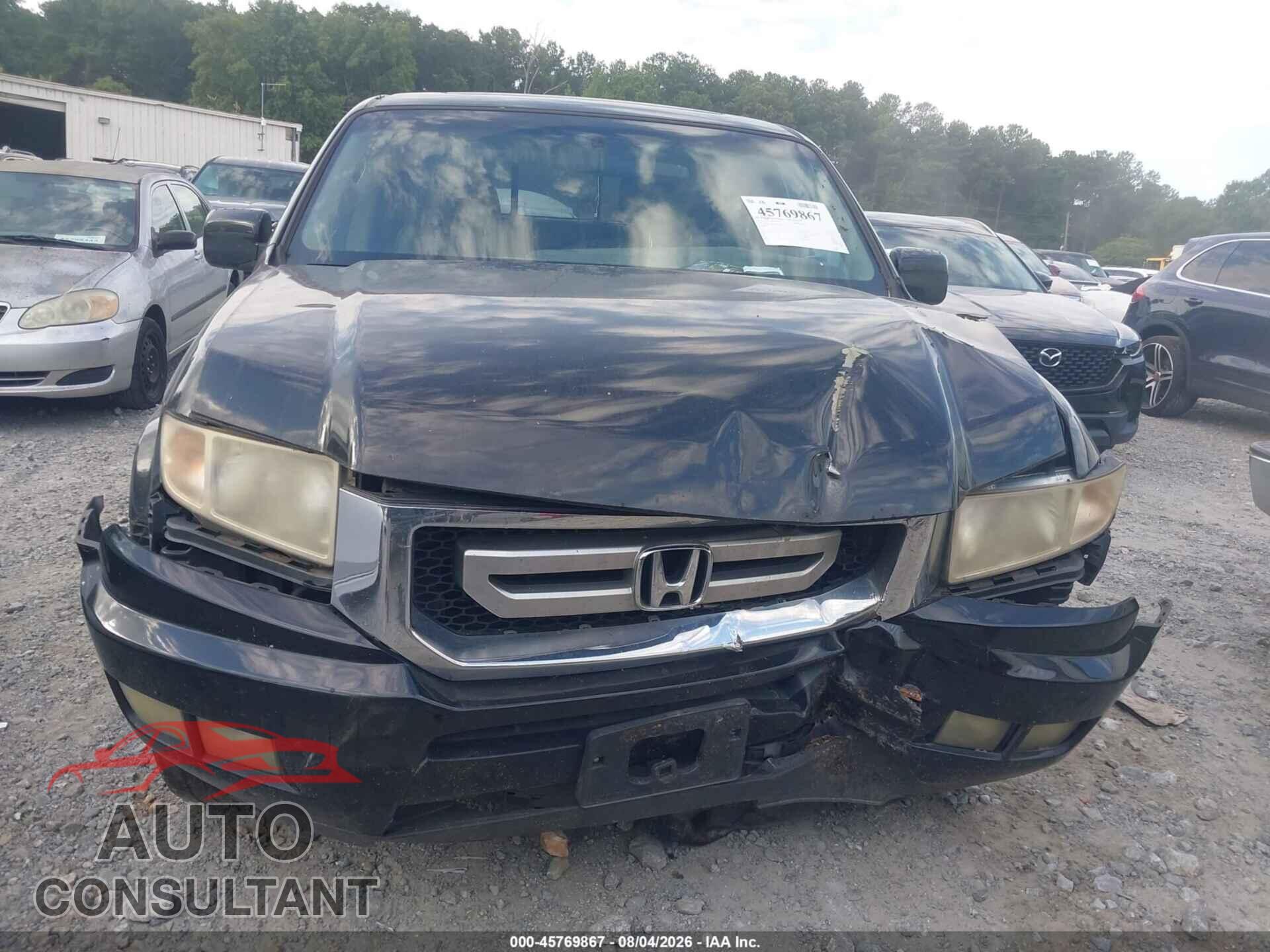 HONDA RIDGELINE 2010 - 5FPYK1F56AB011584