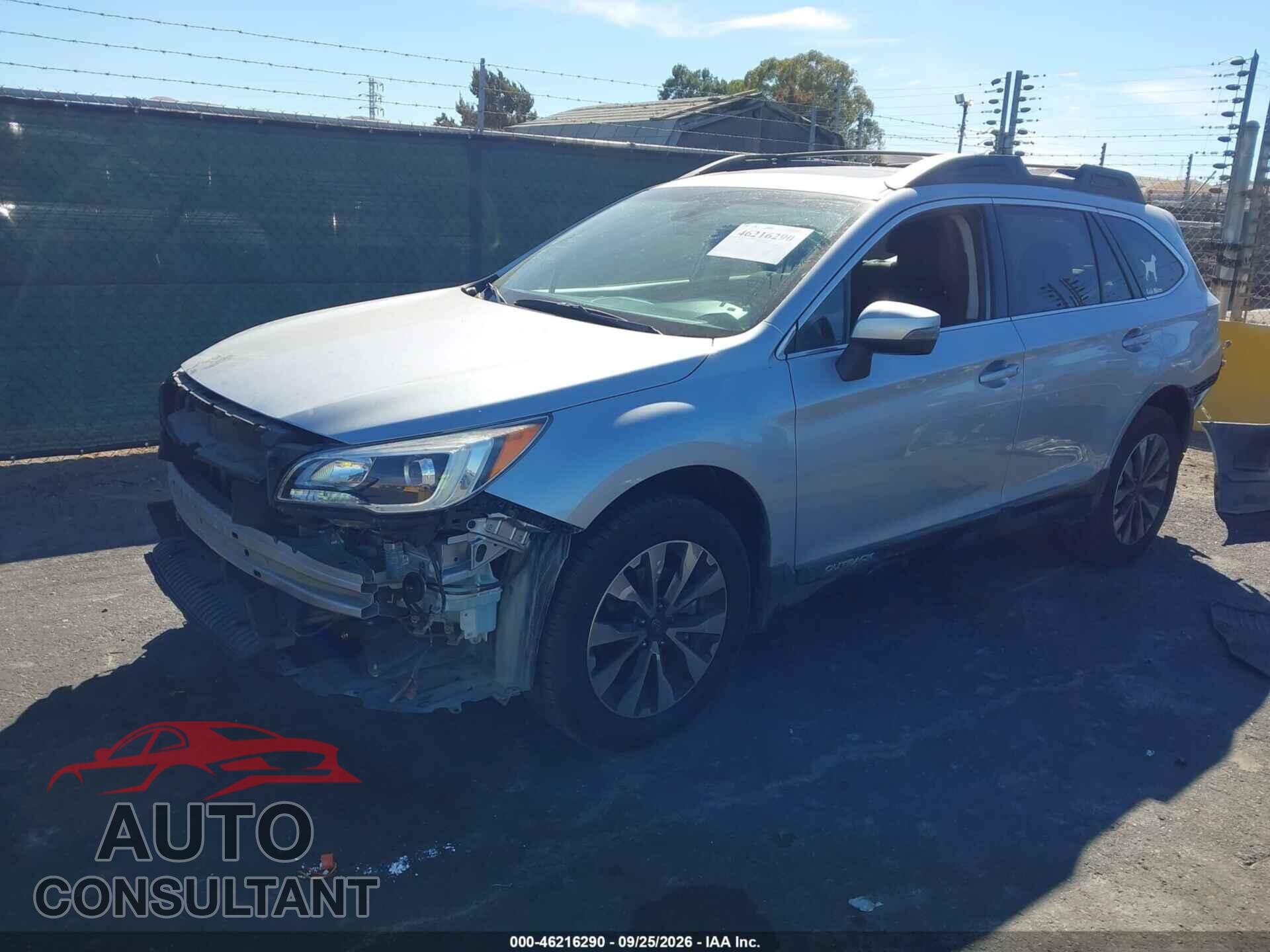 SUBARU OUTBACK 2017 - 4S4BSANC7H3255357
