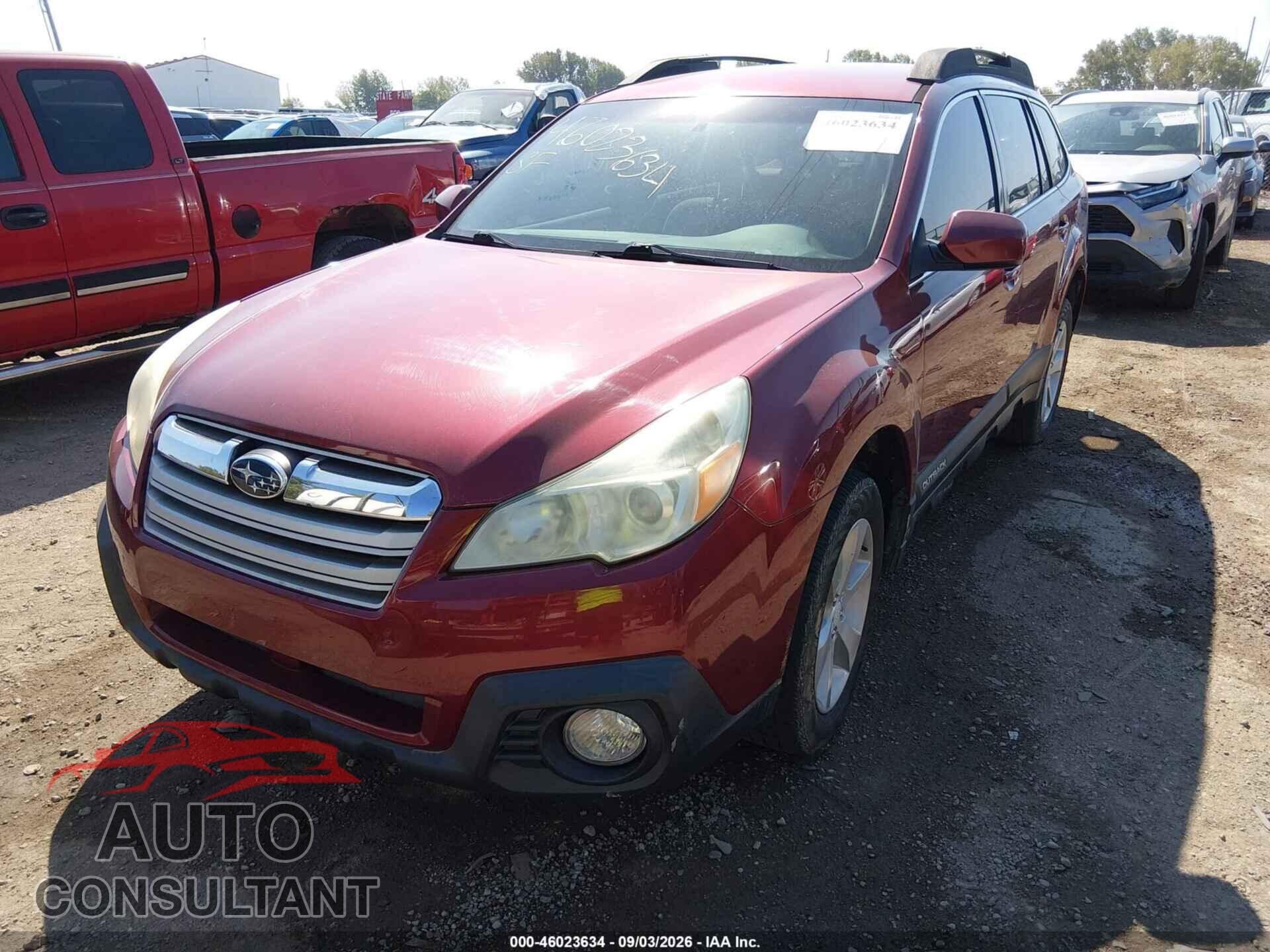 SUBARU OUTBACK 2013 - 4S4BRBCC3D3288791