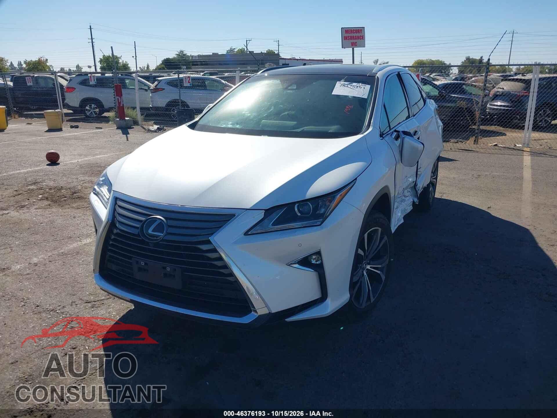 LEXUS RX 350 2019 - 2T2BZMCA0KC194639