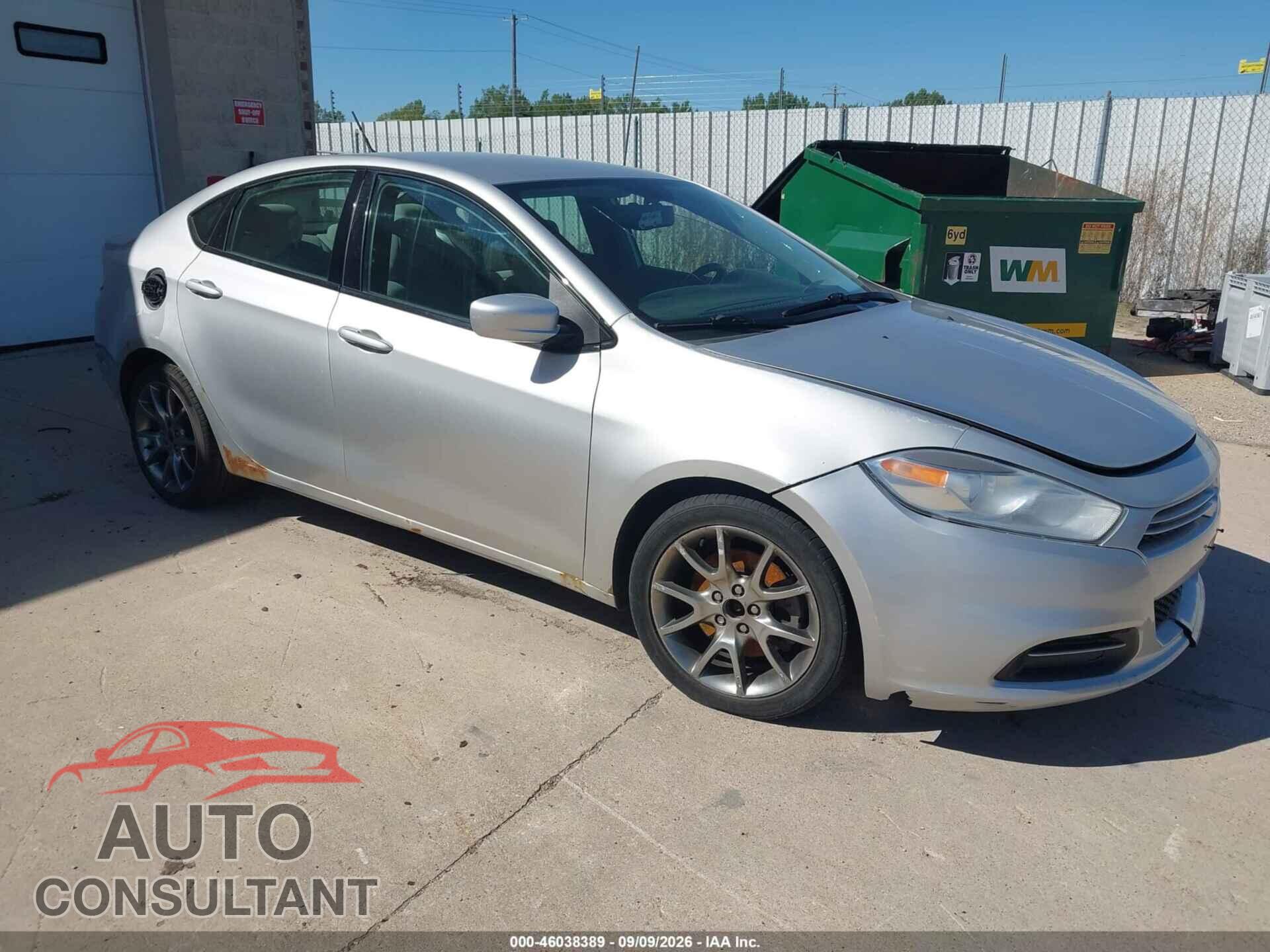 DODGE DART 2013 - 1C3CDFBA2DD285541