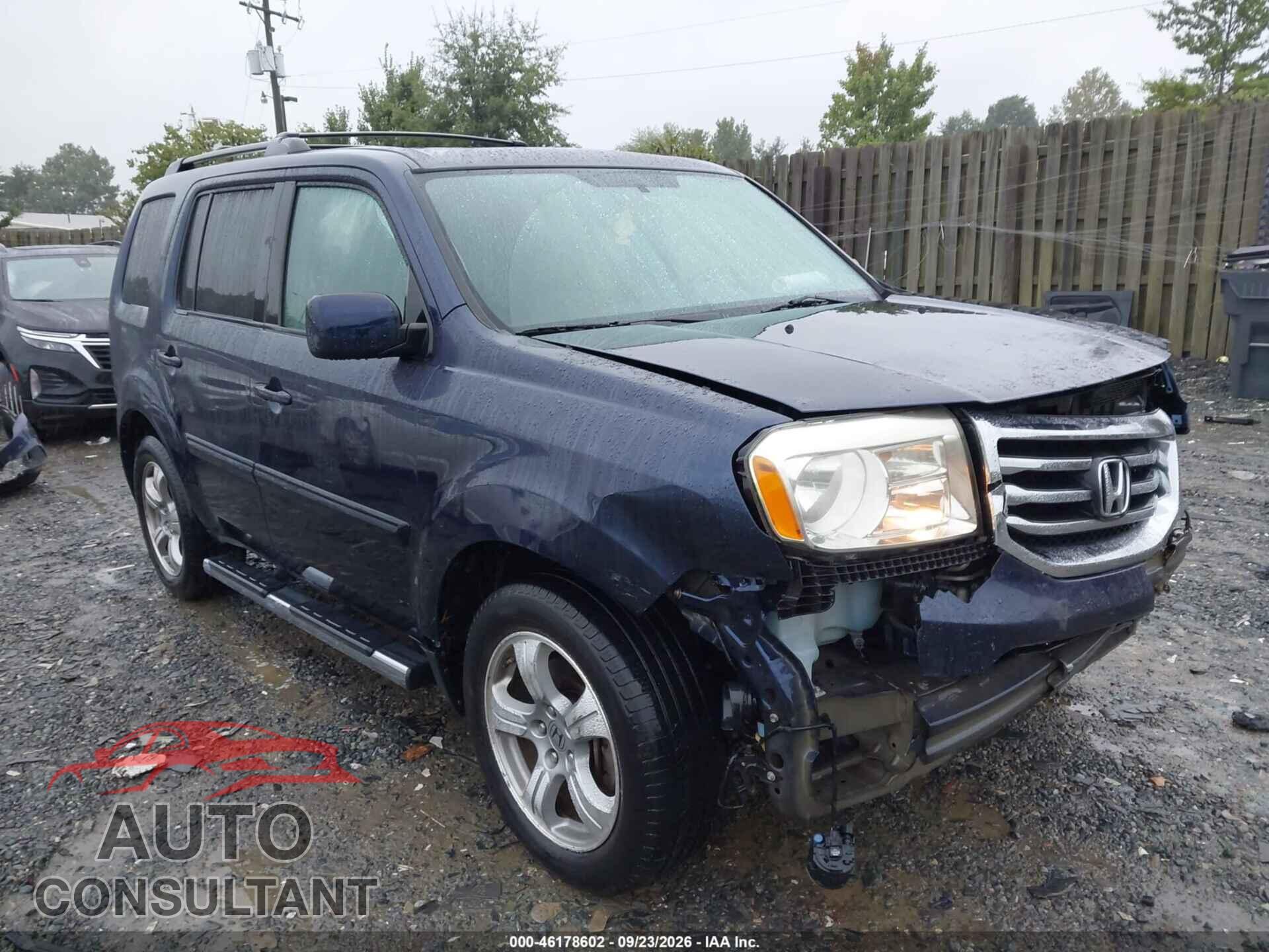 HONDA PILOT 2013 - 5FNYF4H50DB075085