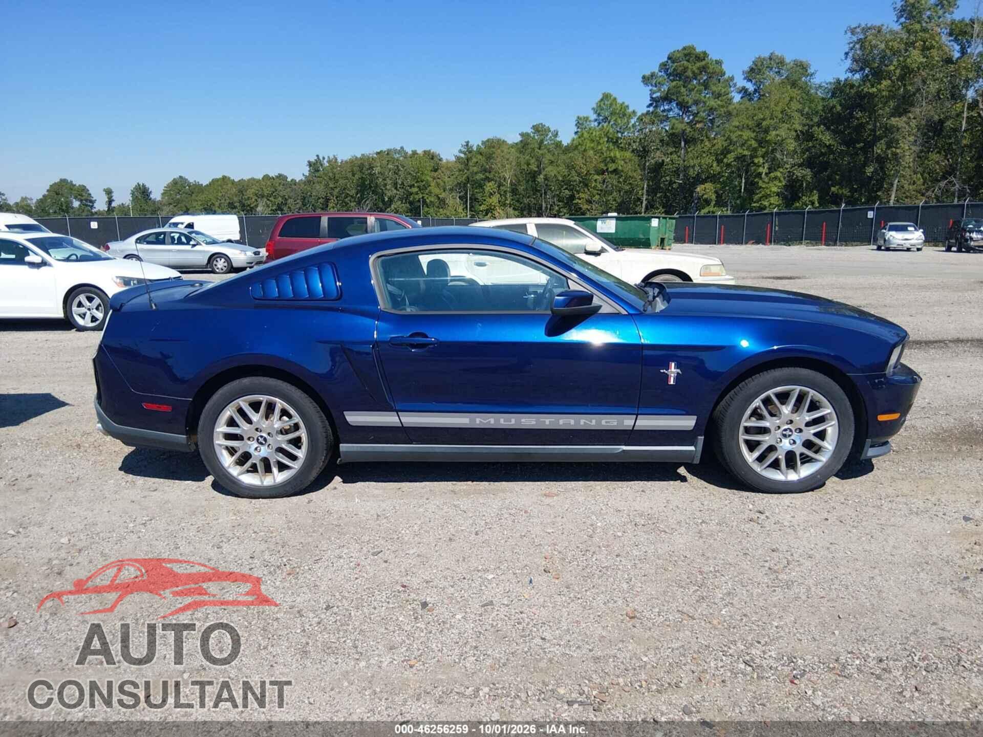 FORD MUSTANG 2012 - 1ZVBP8AM2C5242376