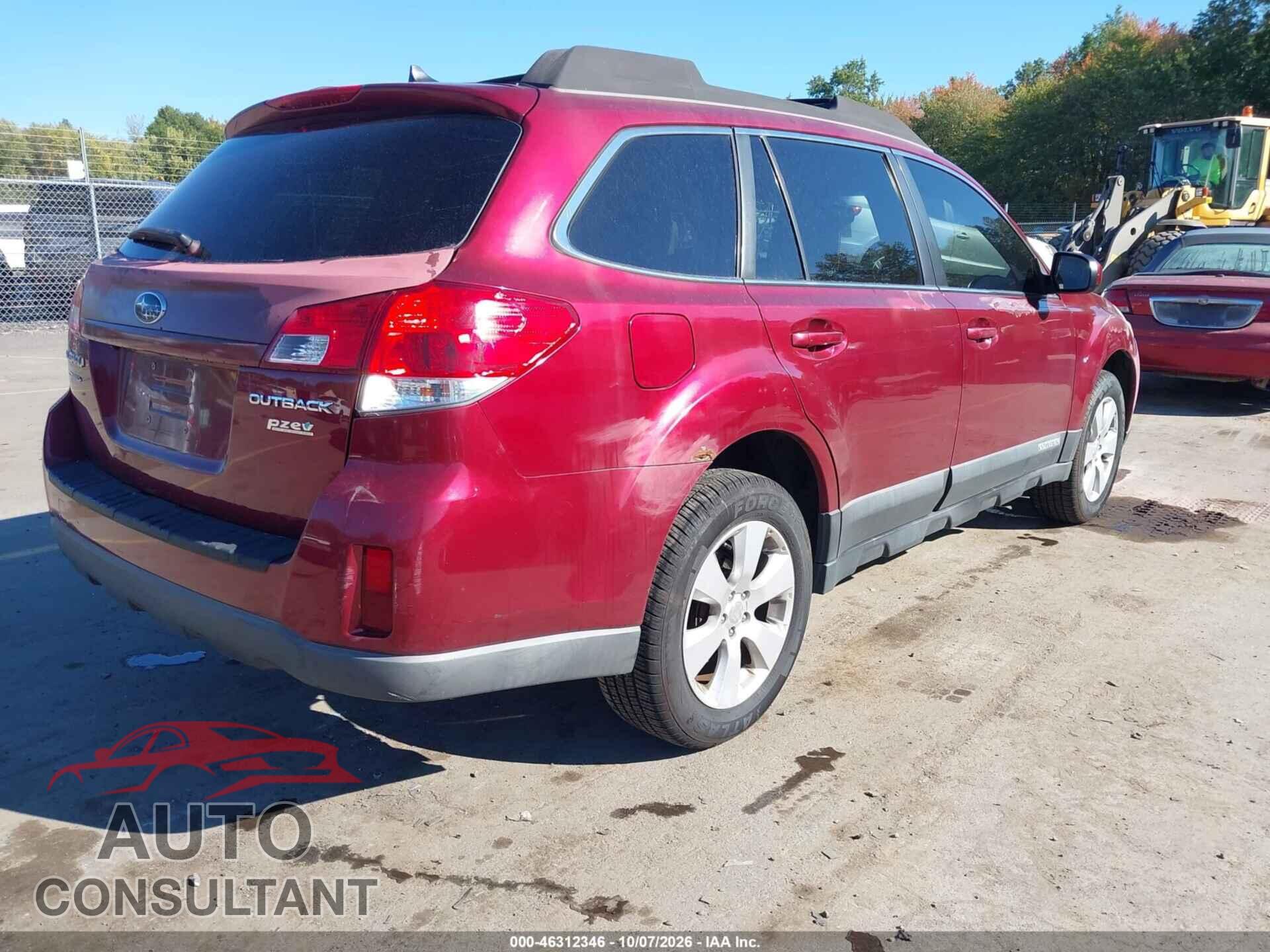 SUBARU OUTBACK 2011 - 4S4BRBKC8B3351589