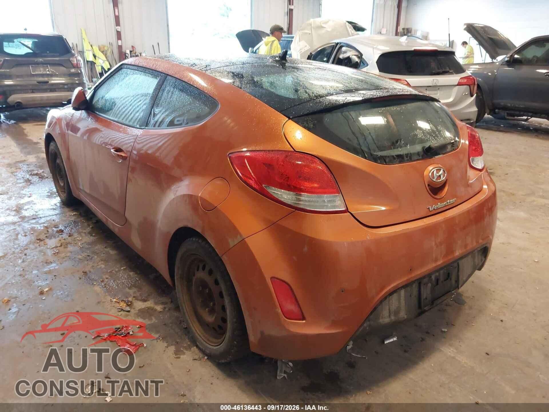HYUNDAI VELOSTER 2012 - KMHTC6AD9CU074793