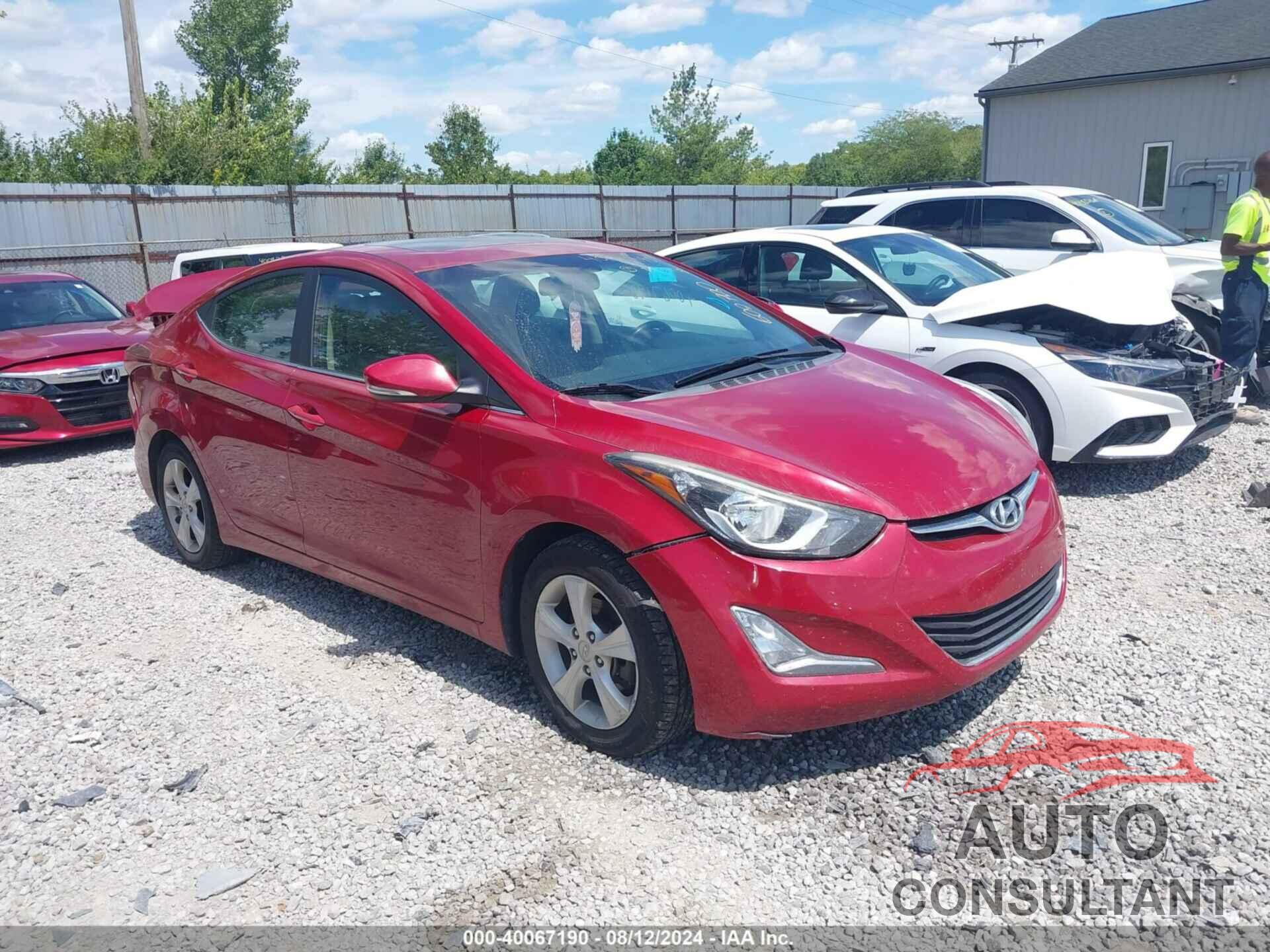 HYUNDAI ELANTRA 2016 - KMHDH4AEXGU600700