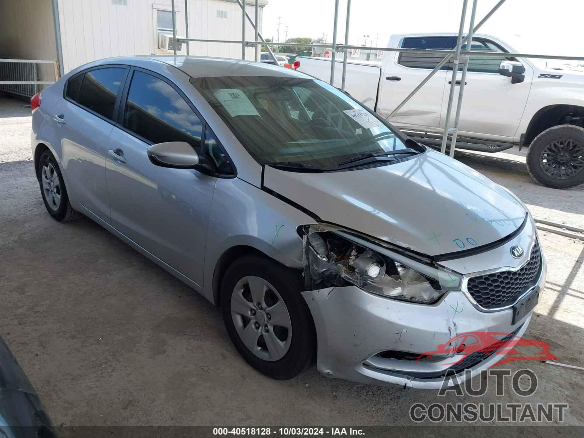 KIA FORTE 2016 - KNAFK4A62G5487243