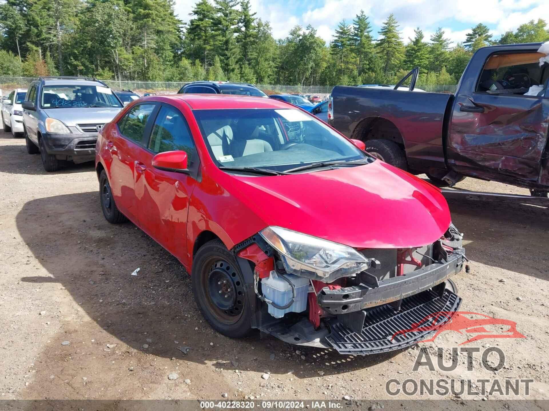 TOYOTA COROLLA 2015 - 2T1BURHE9FC394453