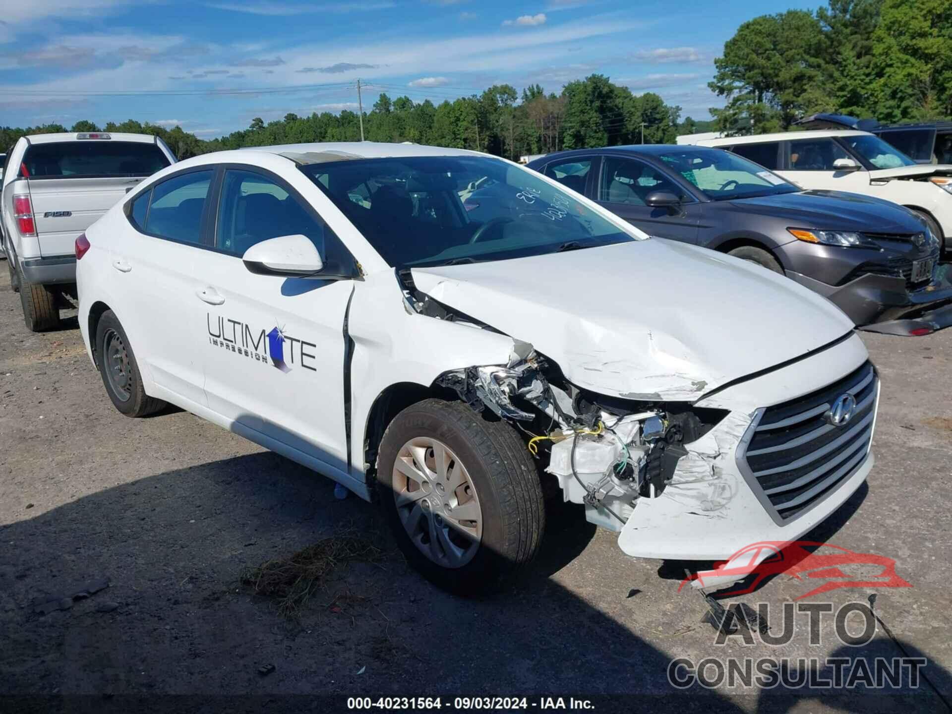 HYUNDAI ELANTRA 2018 - 5NPD74LF0JH349930