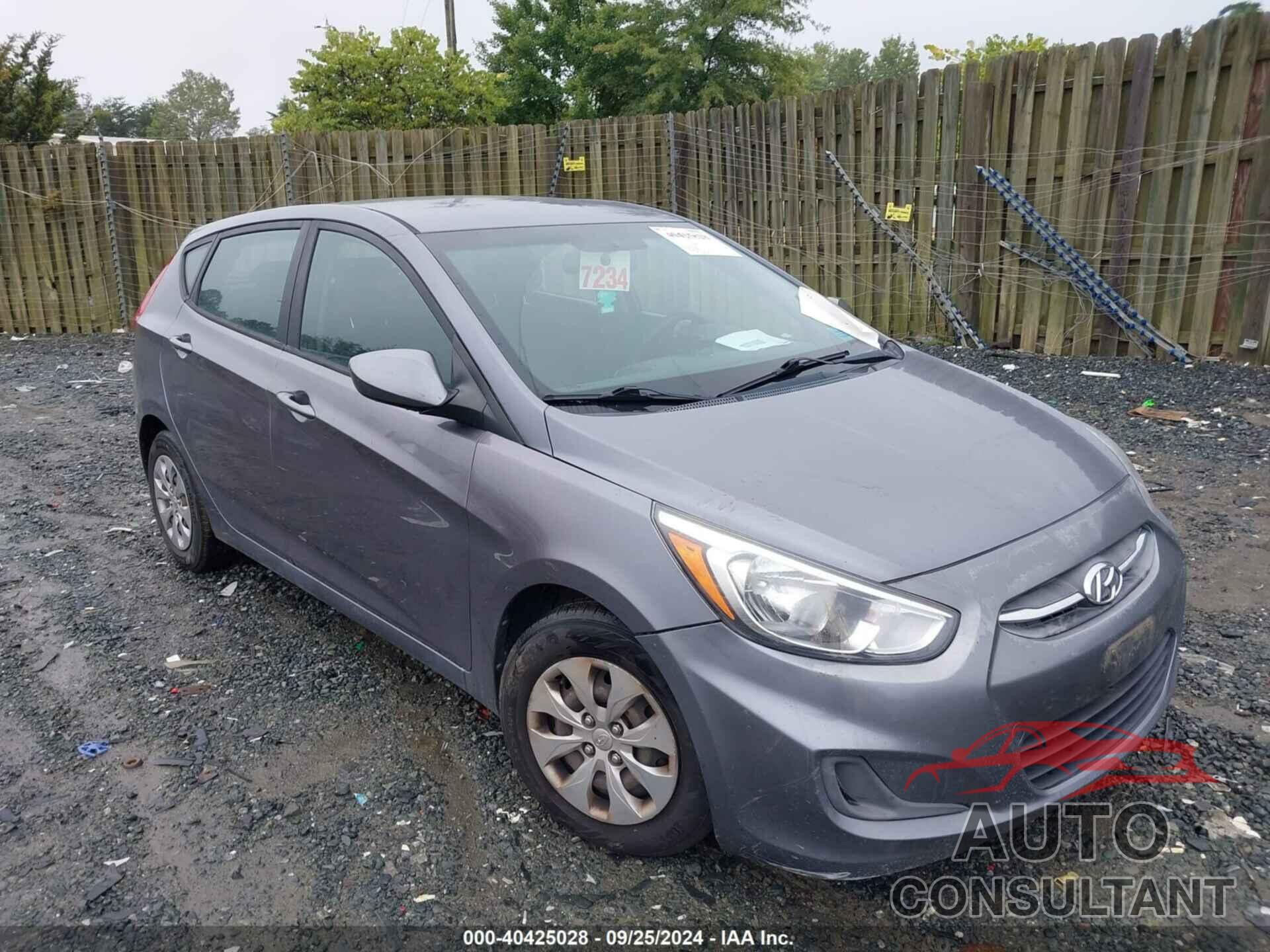 HYUNDAI ACCENT 2016 - KMHCT5AE1GU289030