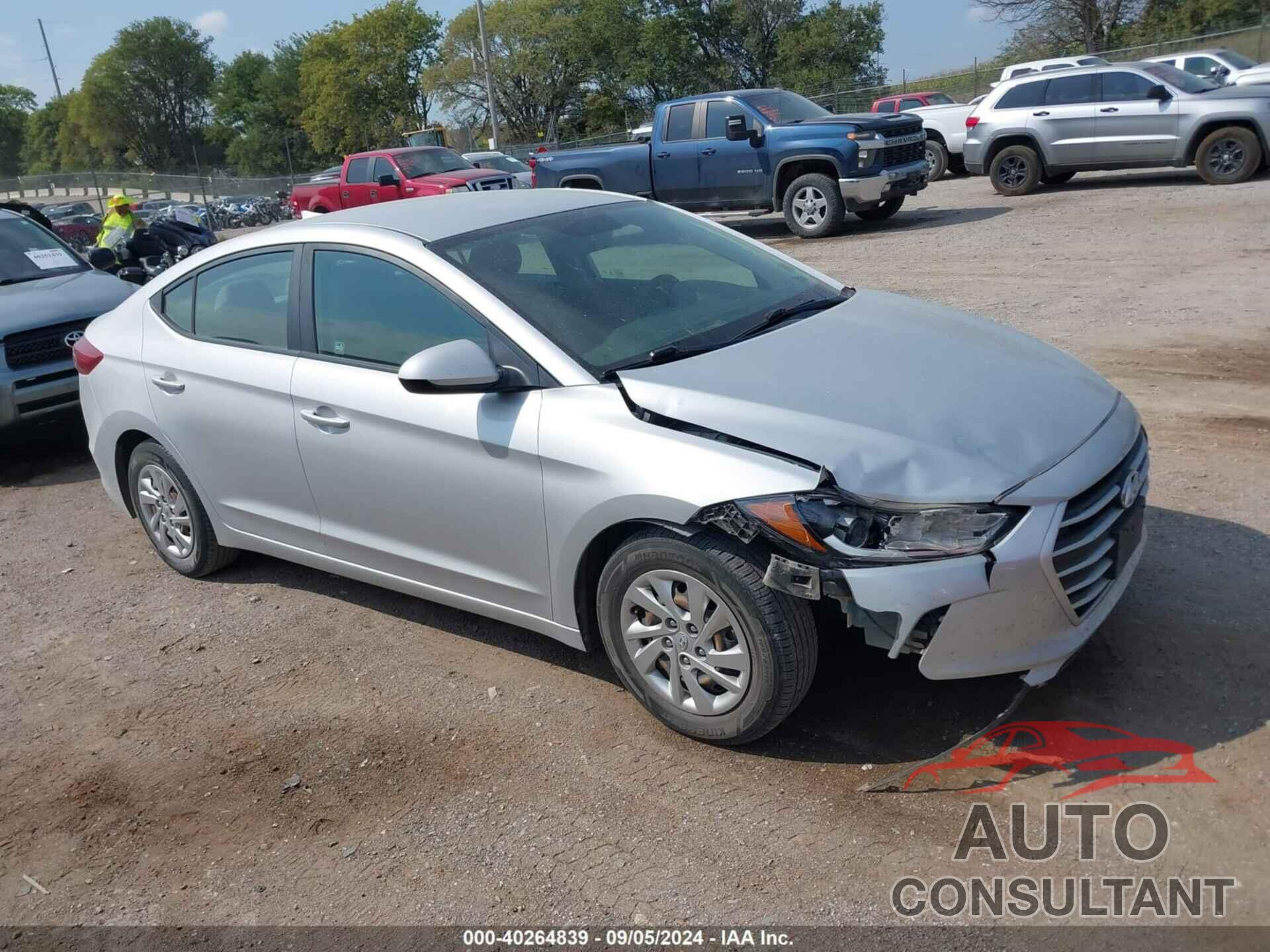 HYUNDAI ELANTRA 2017 - KMHD74LF4HU401989