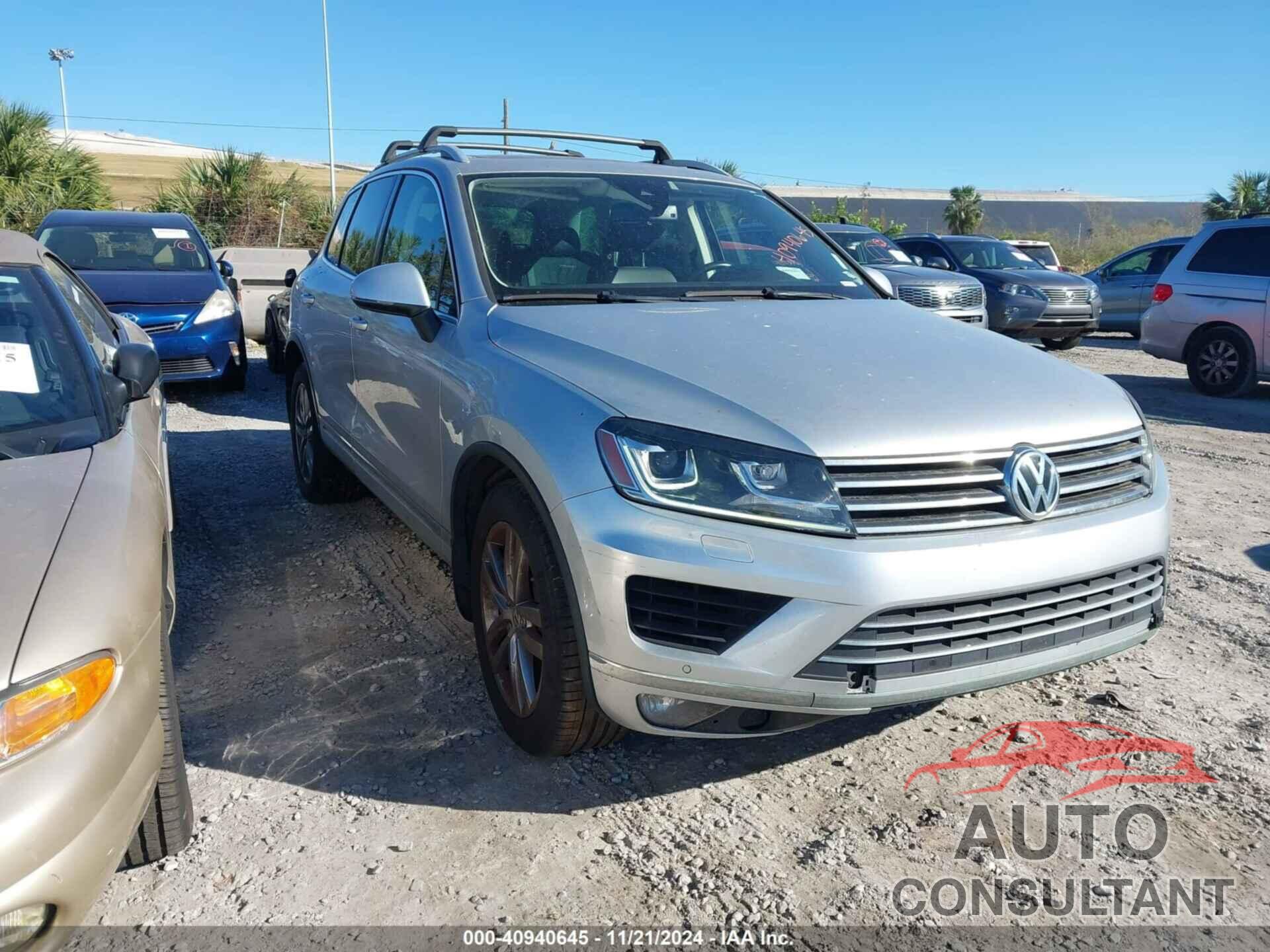 VOLKSWAGEN TOUAREG 2016 - WVGEF9BPXGD007796