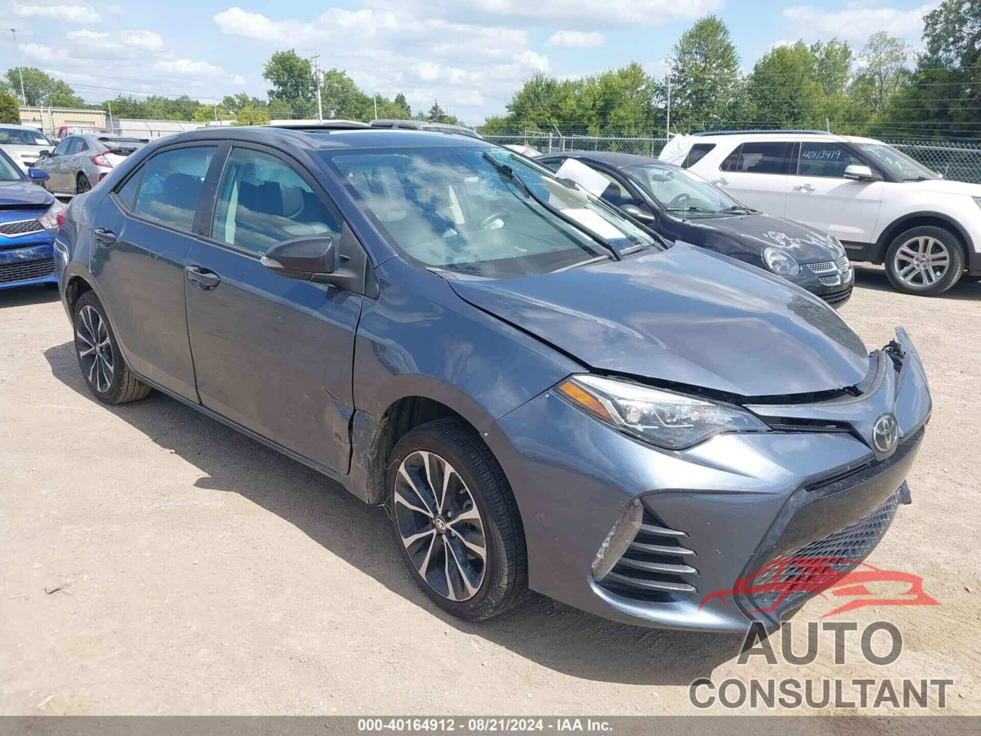 TOYOTA COROLLA 2019 - 2T1BURHE9KC198653