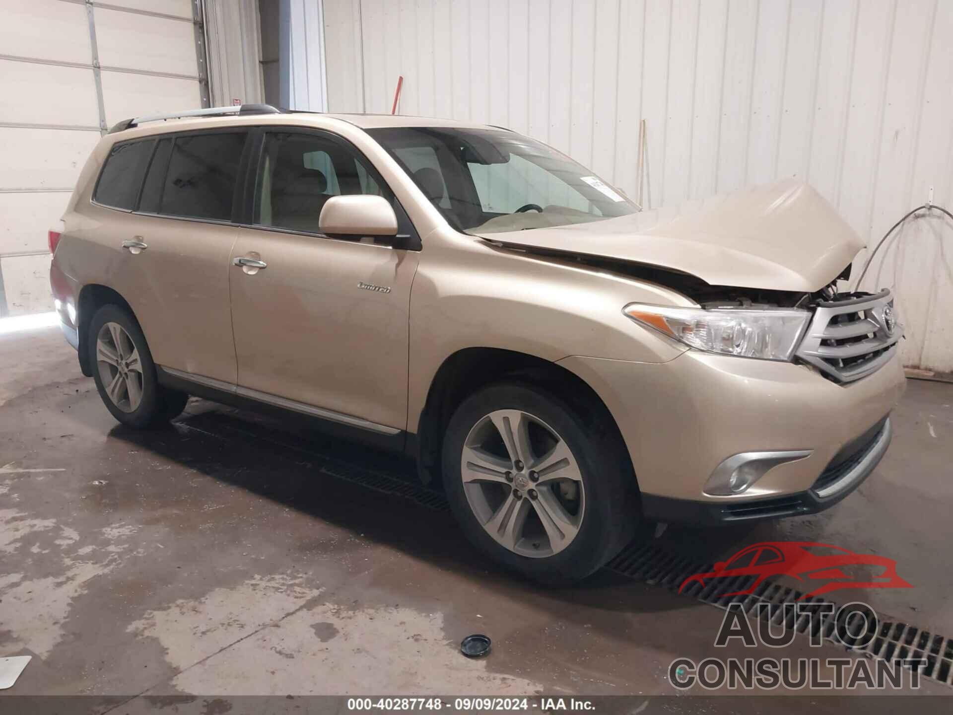 TOYOTA HIGHLANDER 2012 - 5TDDK3EH7CS150572