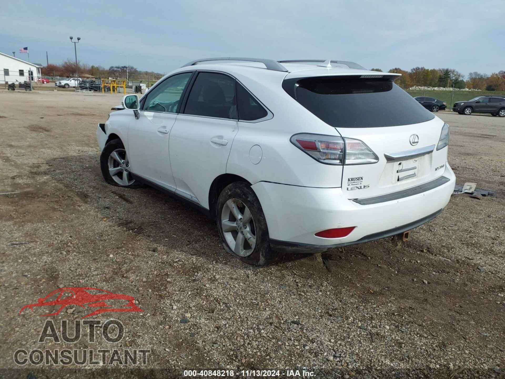 LEXUS RX 350 2010 - 2T2BK1BA6AC071205