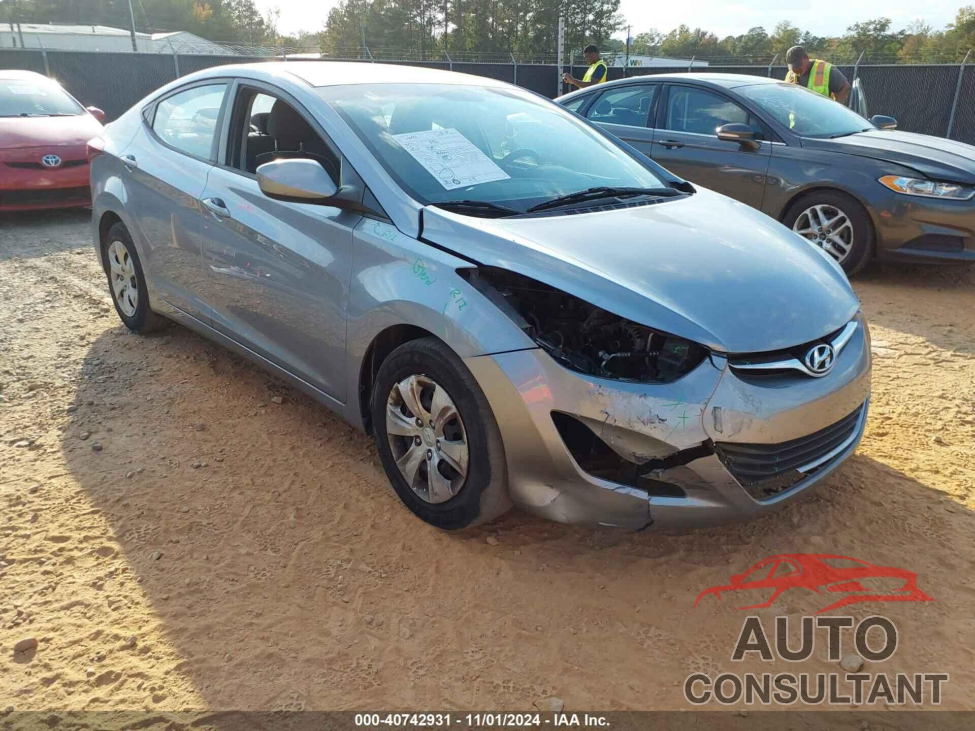 HYUNDAI ELANTRA 2016 - 5NPDH4AEXGH793929