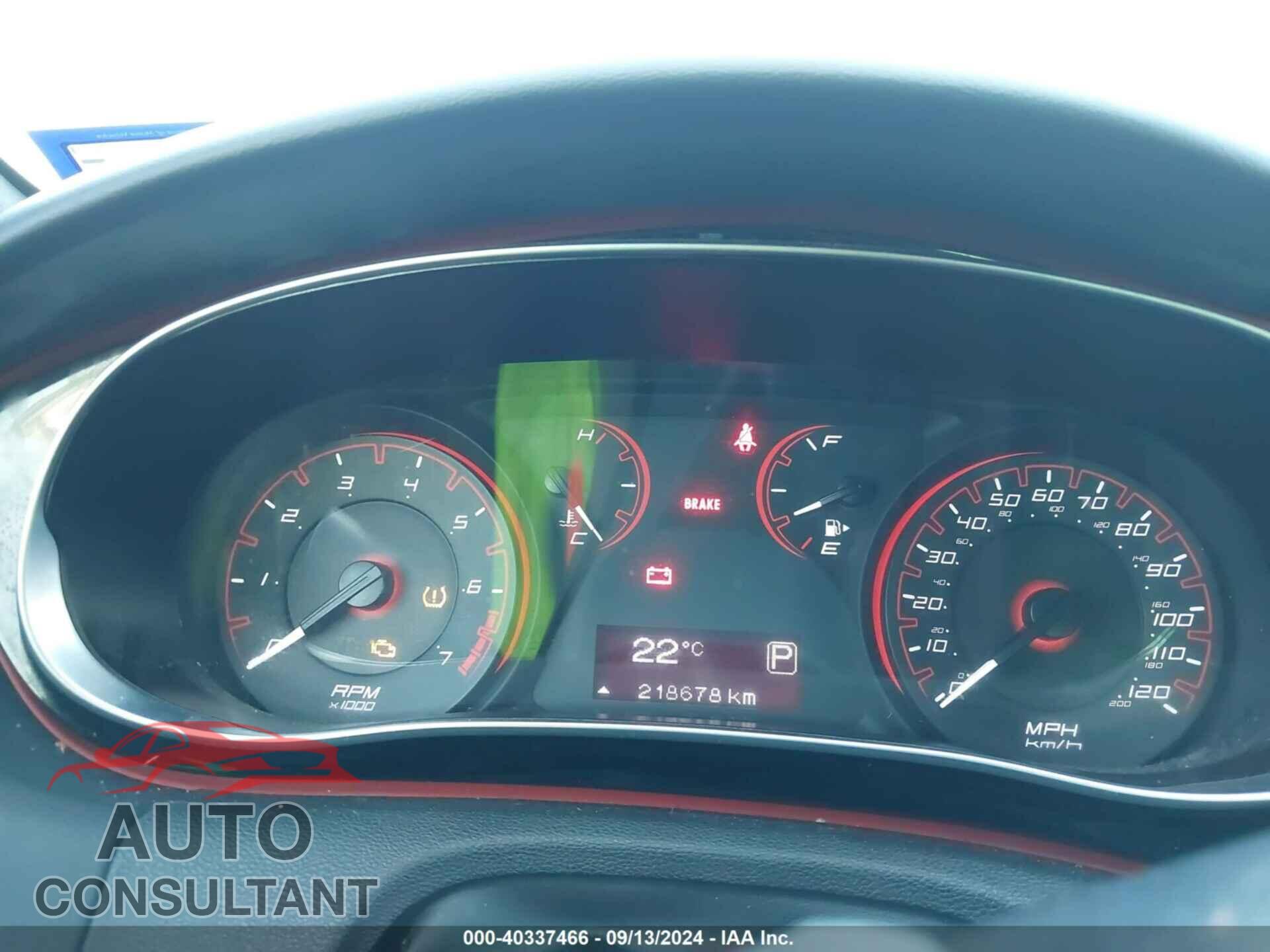 DODGE DART 2016 - 1C3CDFBB5GD728598