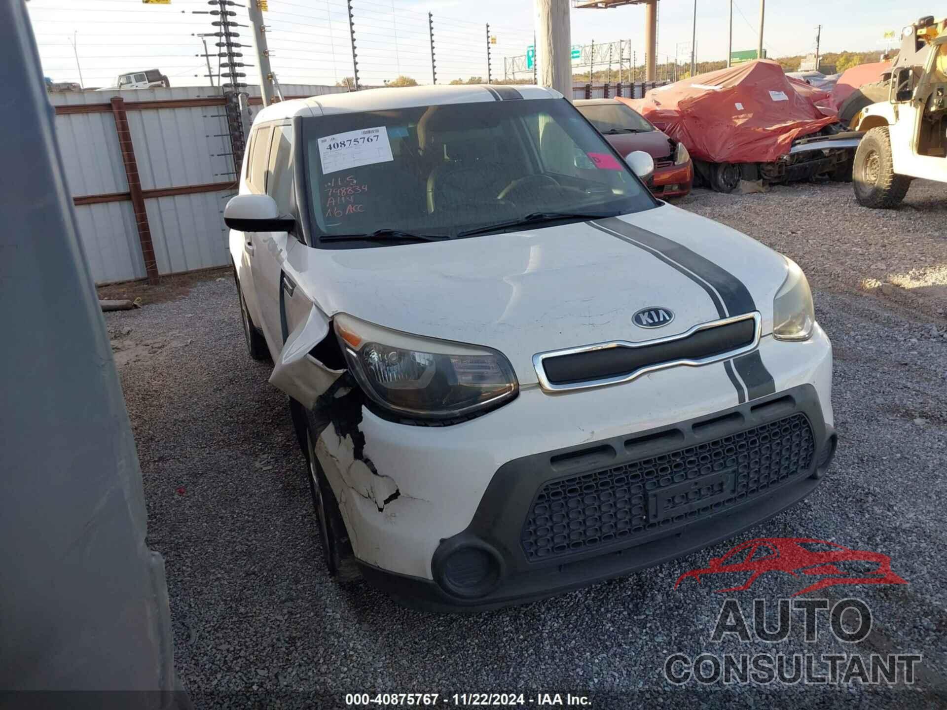 KIA SOUL 2015 - KNDJN2A21F7798834