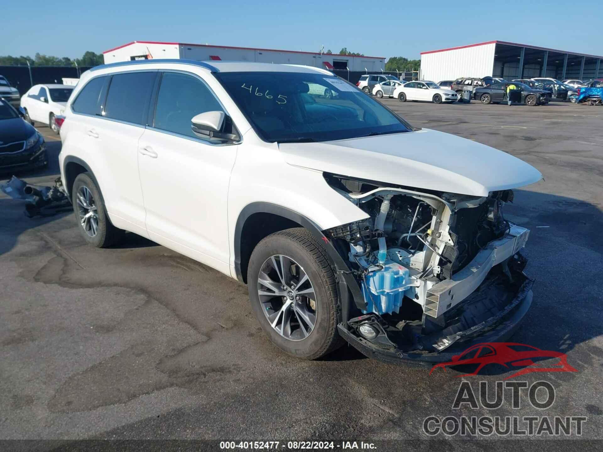 TOYOTA HIGHLANDER 2016 - 5TDKKRFH9GS156730