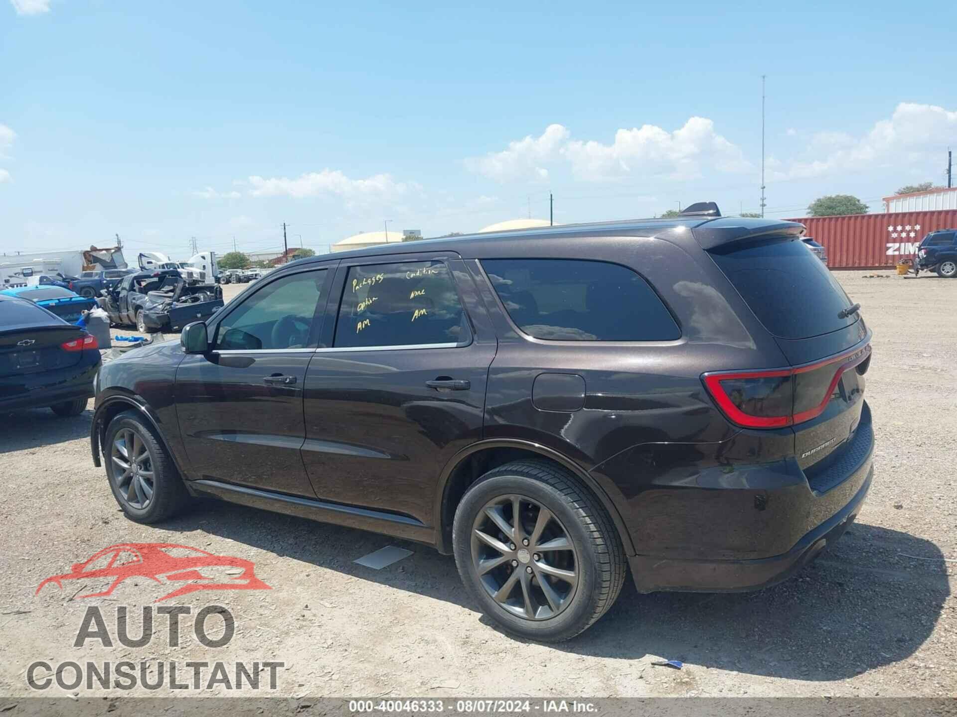 DODGE DURANGO 2017 - 1C4RDHDGXHC829895