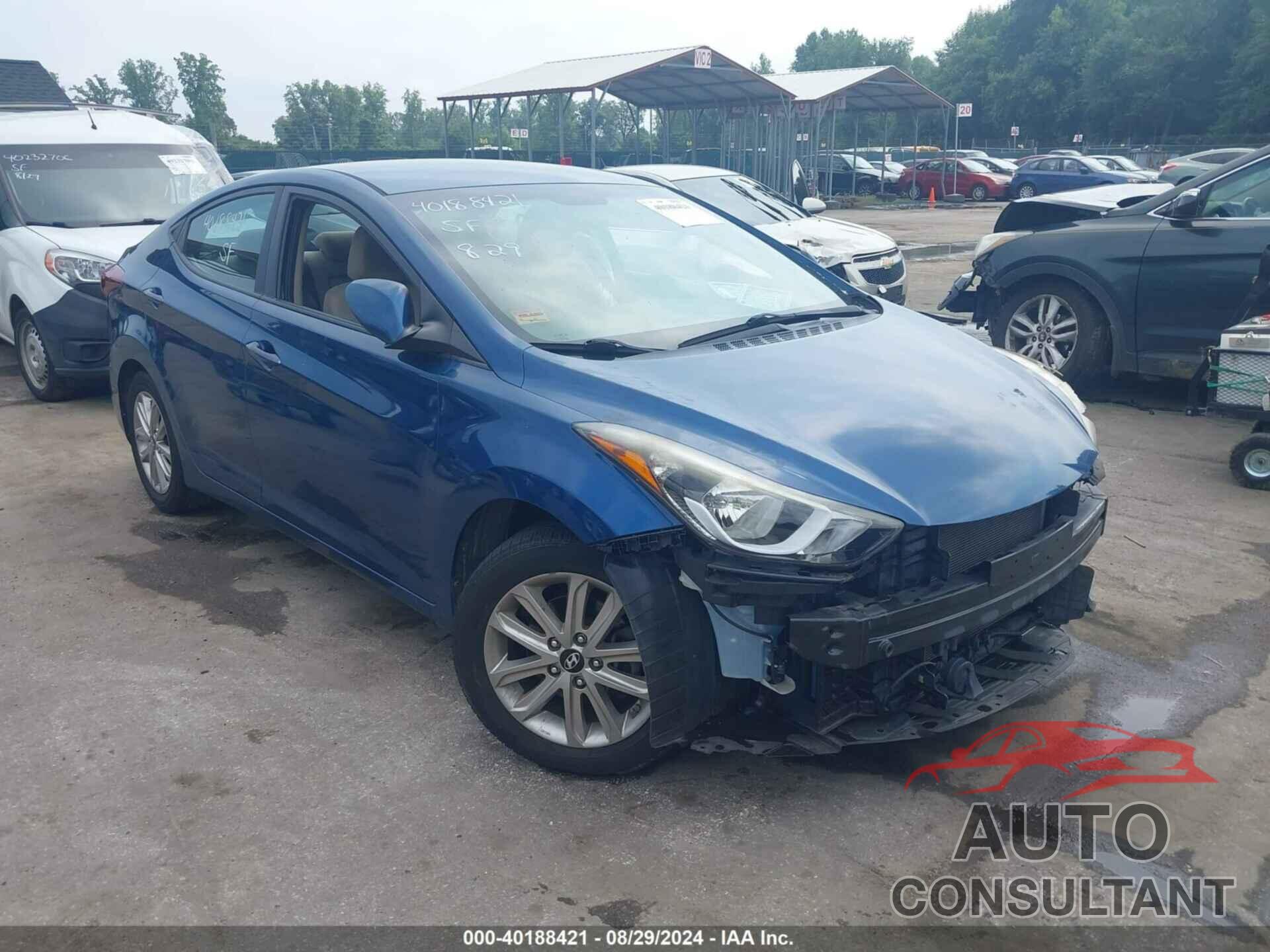 HYUNDAI ELANTRA 2016 - KMHDH4AEXGU617660