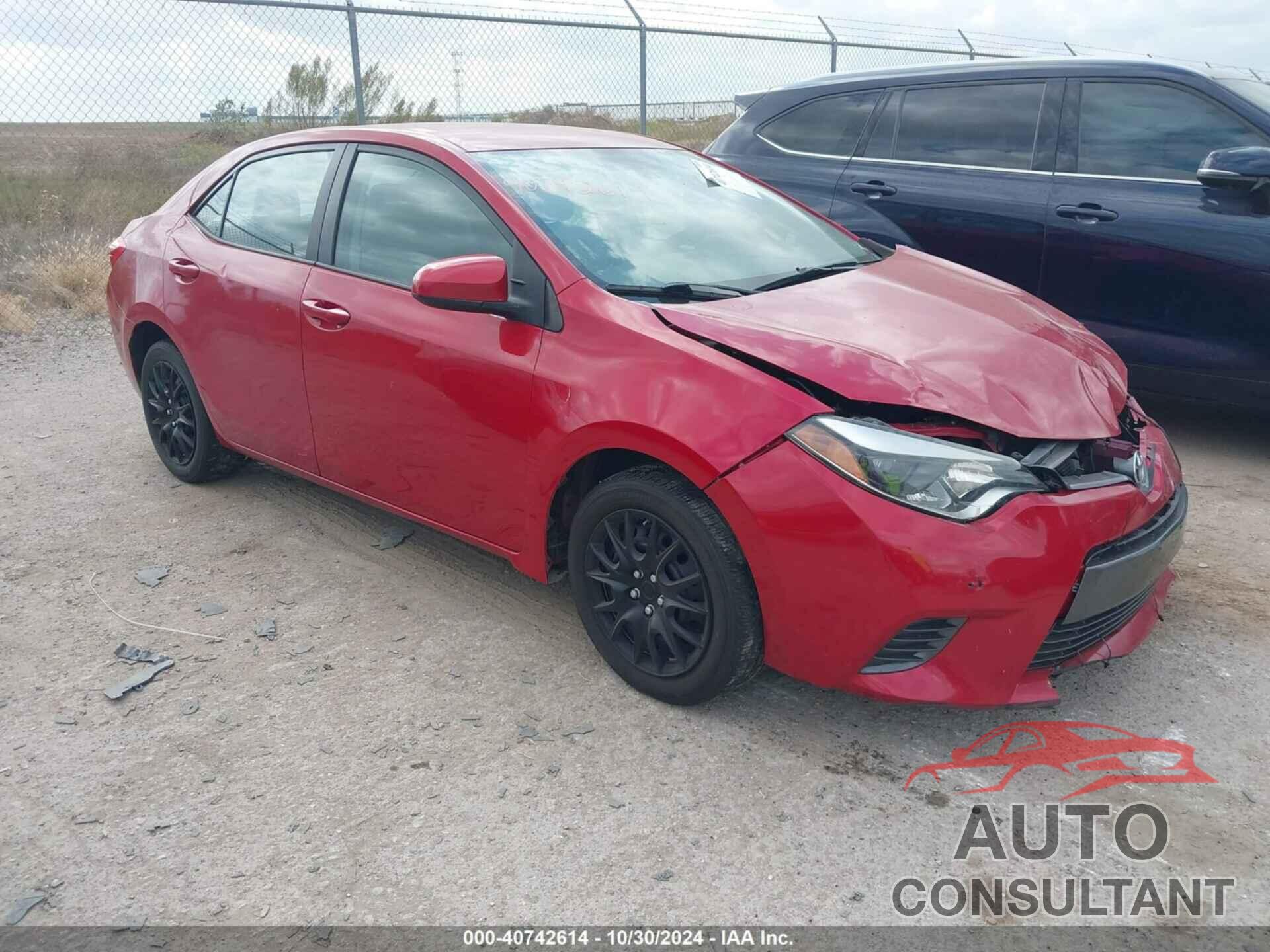 TOYOTA COROLLA 2016 - 2T1BURHE9GC524717