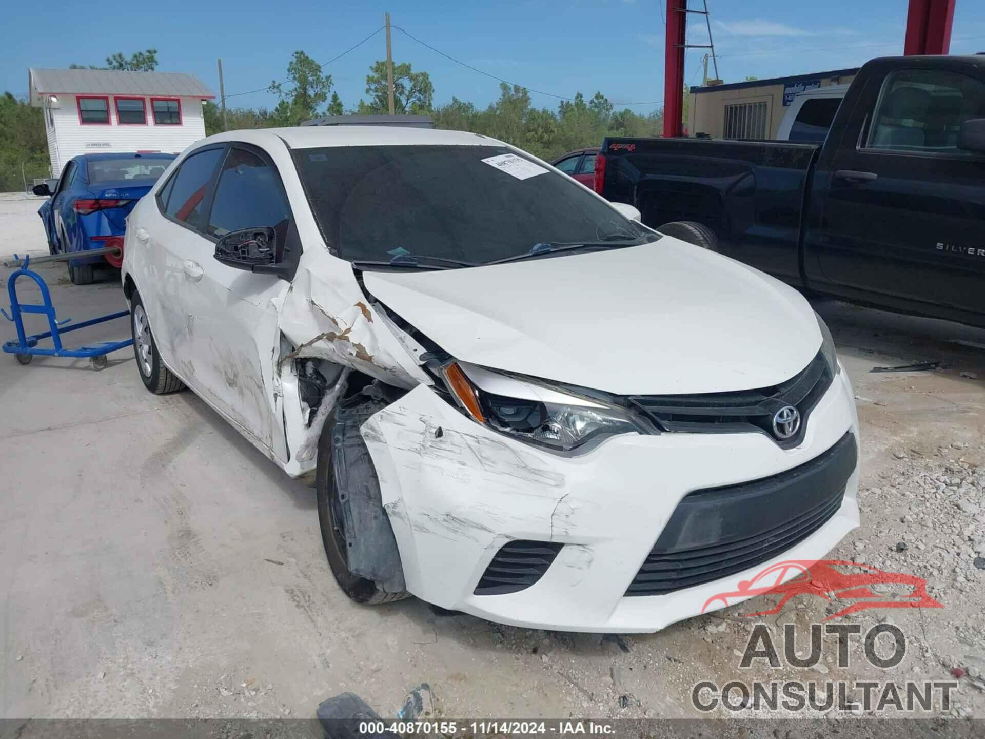 TOYOTA COROLLA 2016 - 5YFBURHE0GP404403