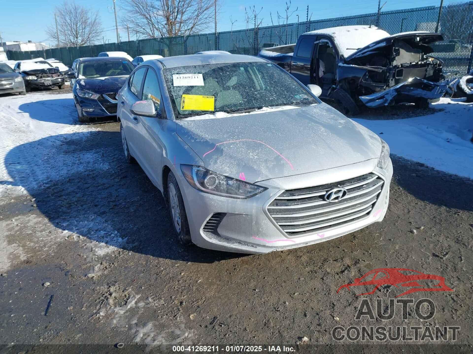 HYUNDAI ELANTRA 2018 - 5NPD74LF3JH380038