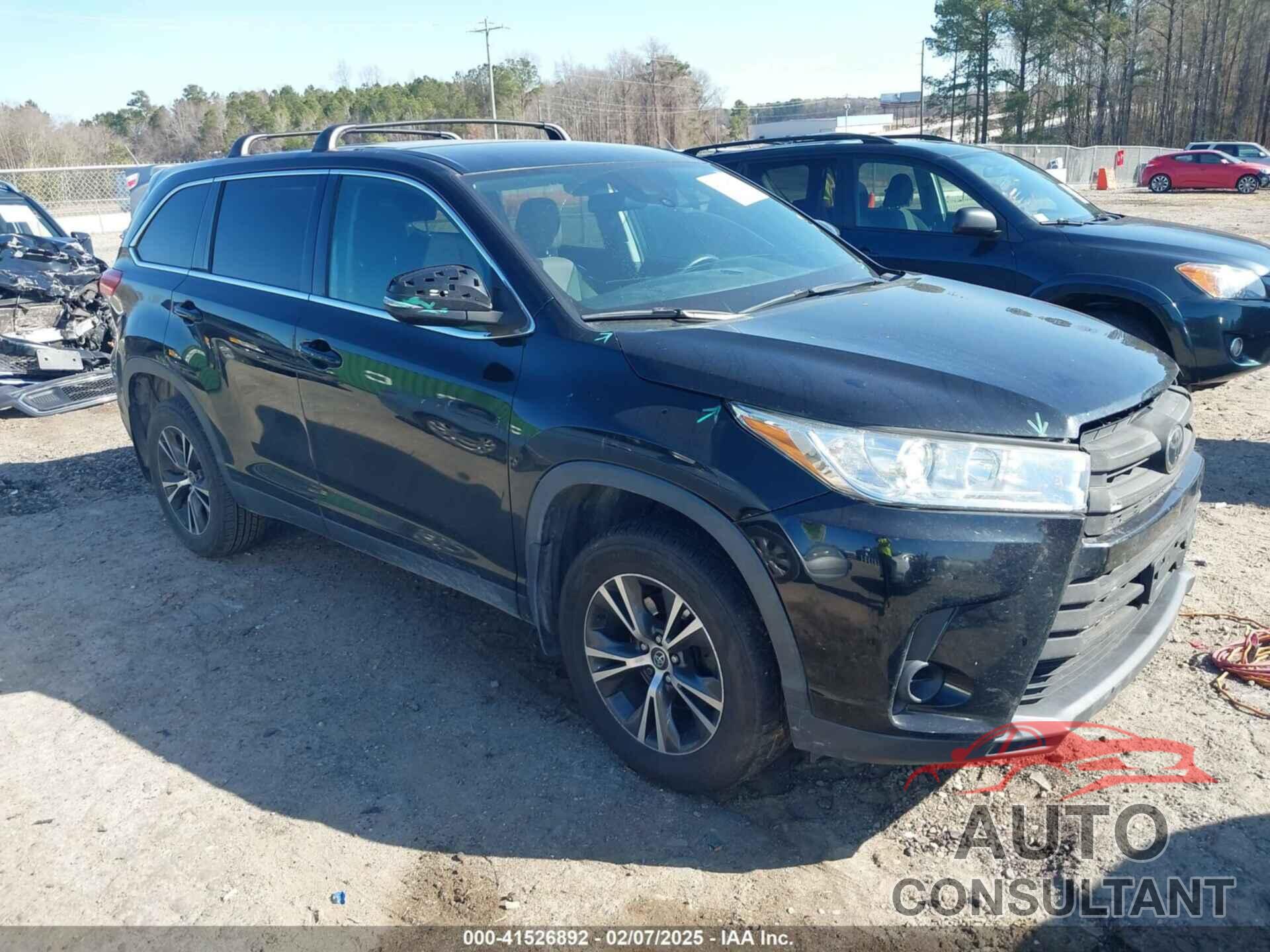 TOYOTA HIGHLANDER 2019 - 5TDZZRFH3KS295920