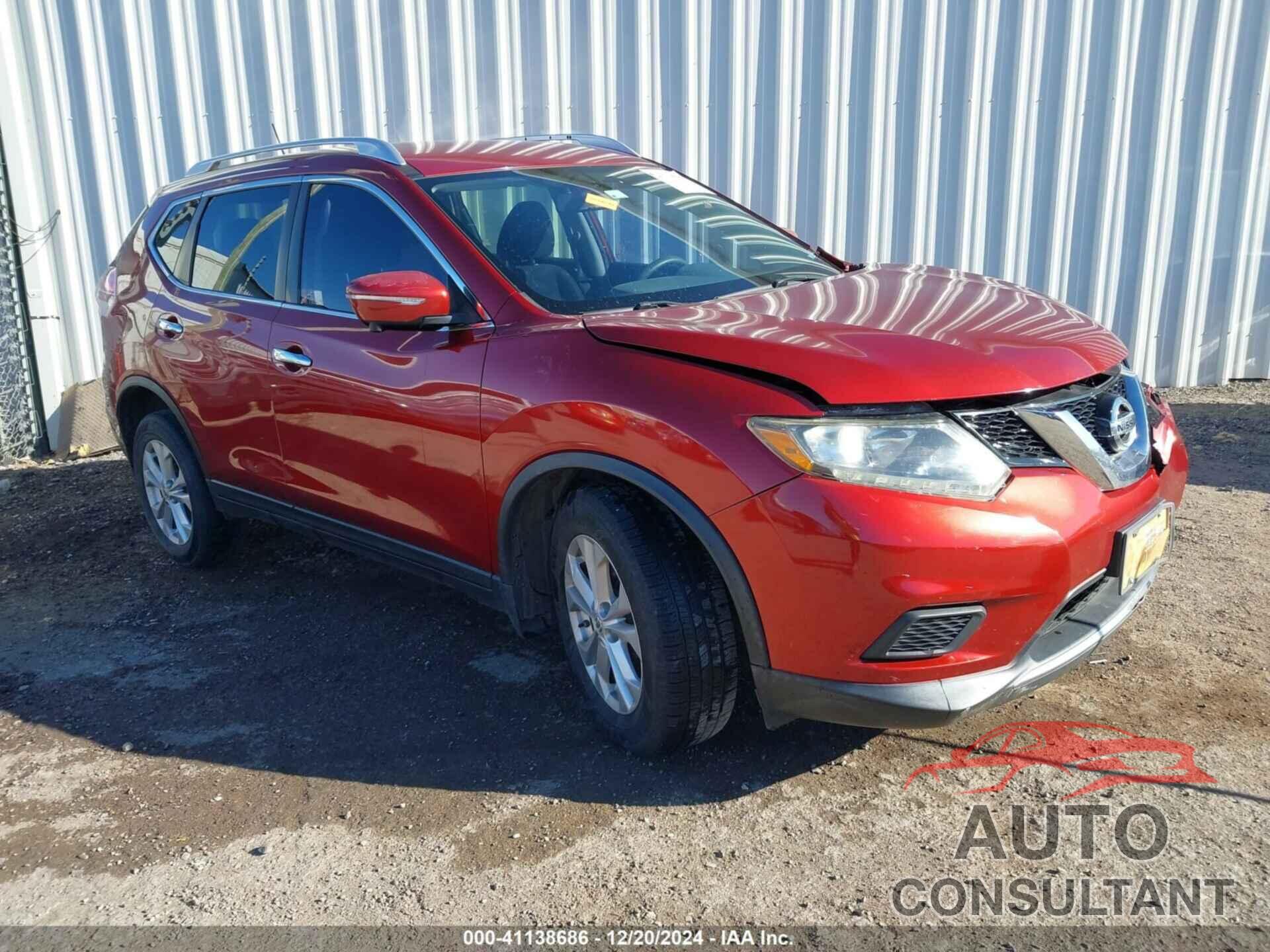 NISSAN ROGUE 2015 - KNMAT2MT6FP562139