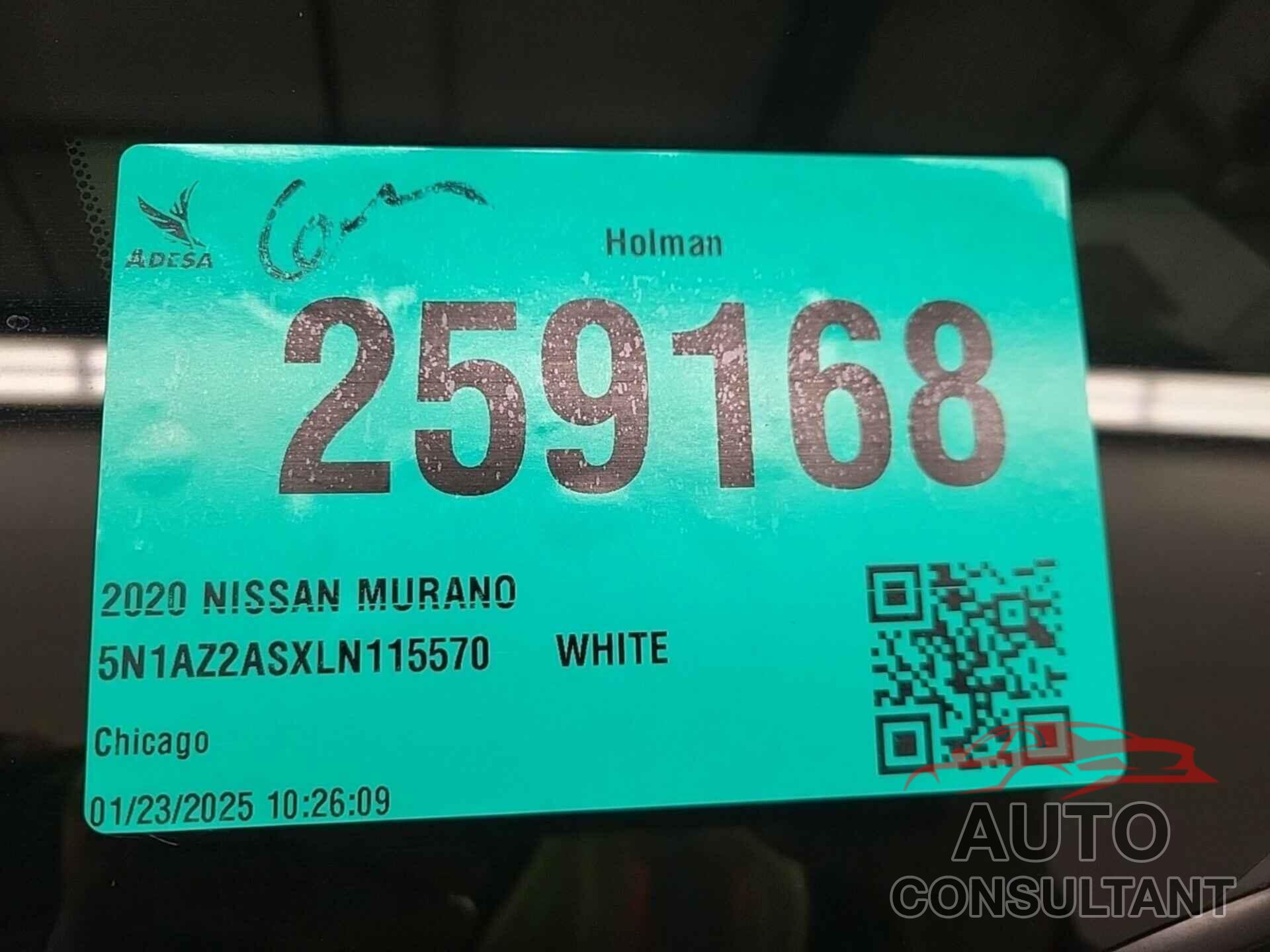 NISSAN MURANO 2020 - 5N1AZ2ASXLN115570