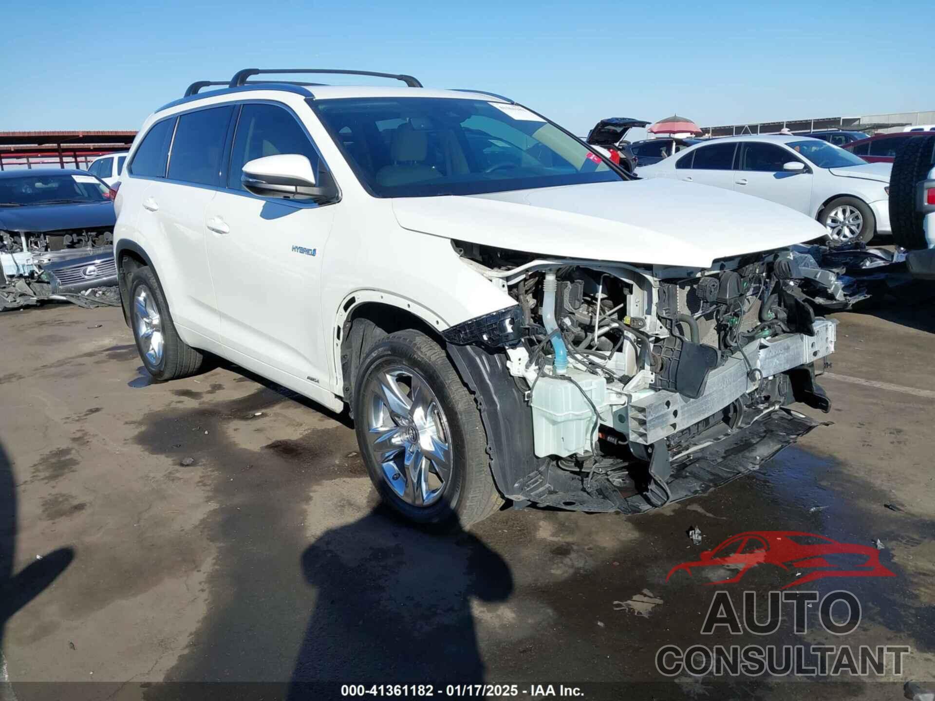 TOYOTA HIGHLANDER HYBRID 2019 - 5TDDGRFH4KS053718