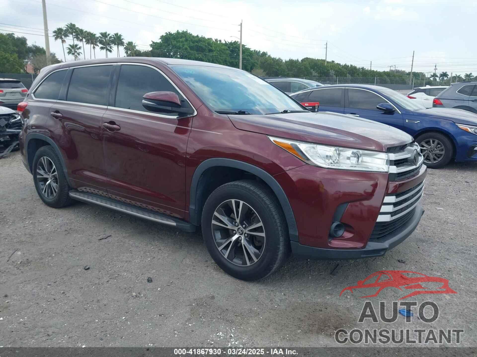 TOYOTA HIGHLANDER 2017 - 5TDZARFH4HS028821