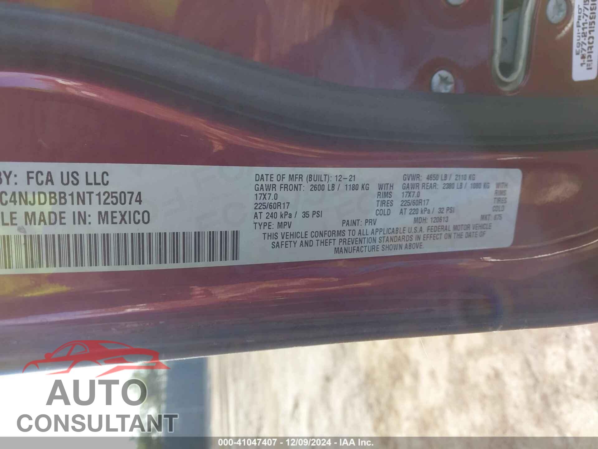 JEEP COMPASS 2022 - 3C4NJDBB1NT125074